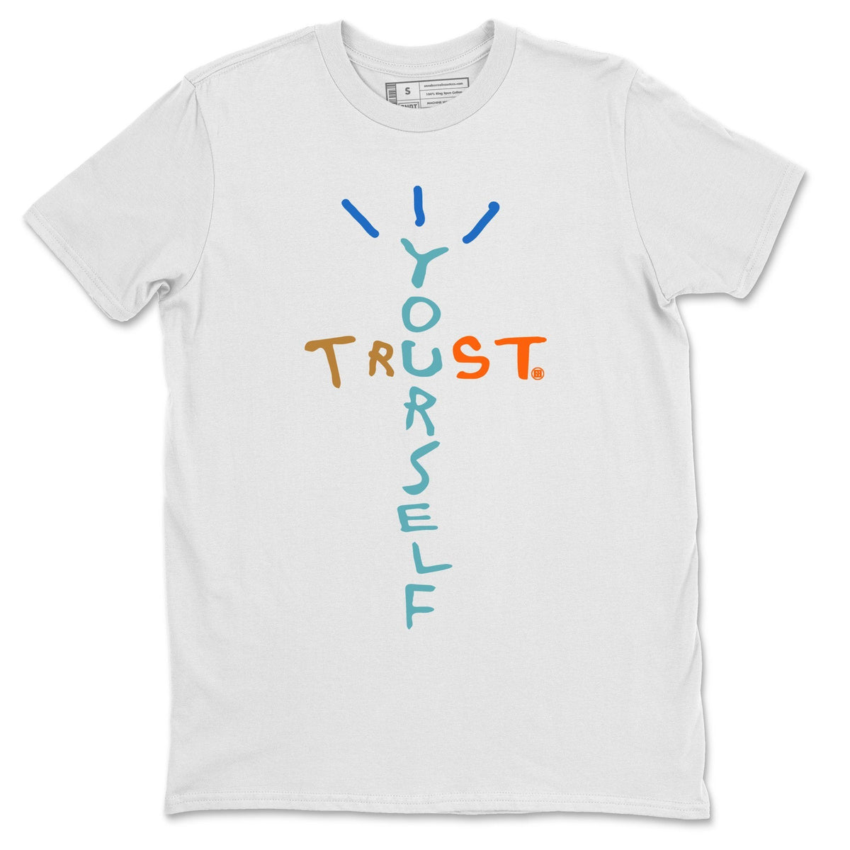 Yeezy 700 Faded Azure Shirt To Match Jordans Trust Yourself Sneaker Tees Yeezy 700 Faded Azure Drip Gear Zone Sneaker Matching Clothing Unisex Shirts
