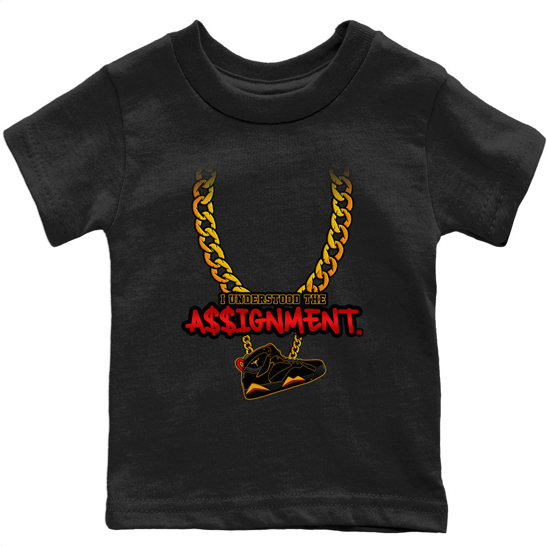 Jordan 7 Citrus Shirt To Match Jordans Understood Assignment Sneaker Tees Jordan 7 Citrus Drip Gear Zone Sneaker Matching Clothing Kids Shirts