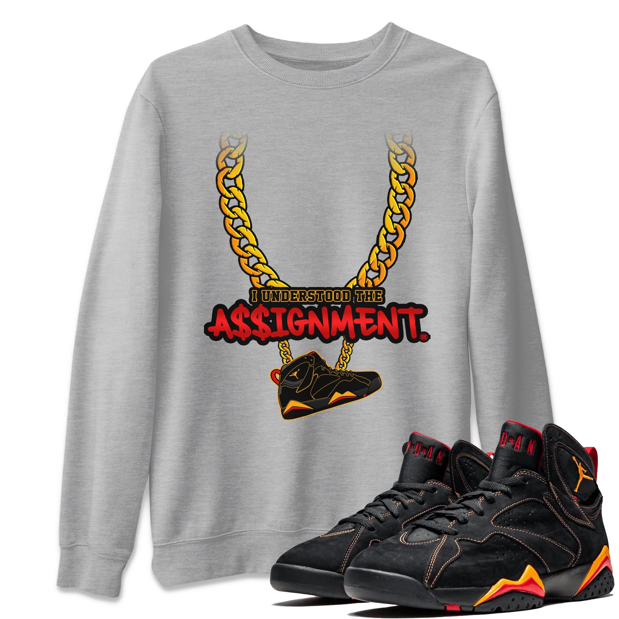 Jordan 7 Citrus Shirt To Match Jordans Understood Assignment Sneaker Tees Jordan 7 Citrus Drip Gear Zone Sneaker Matching Clothing Unisex Shirts