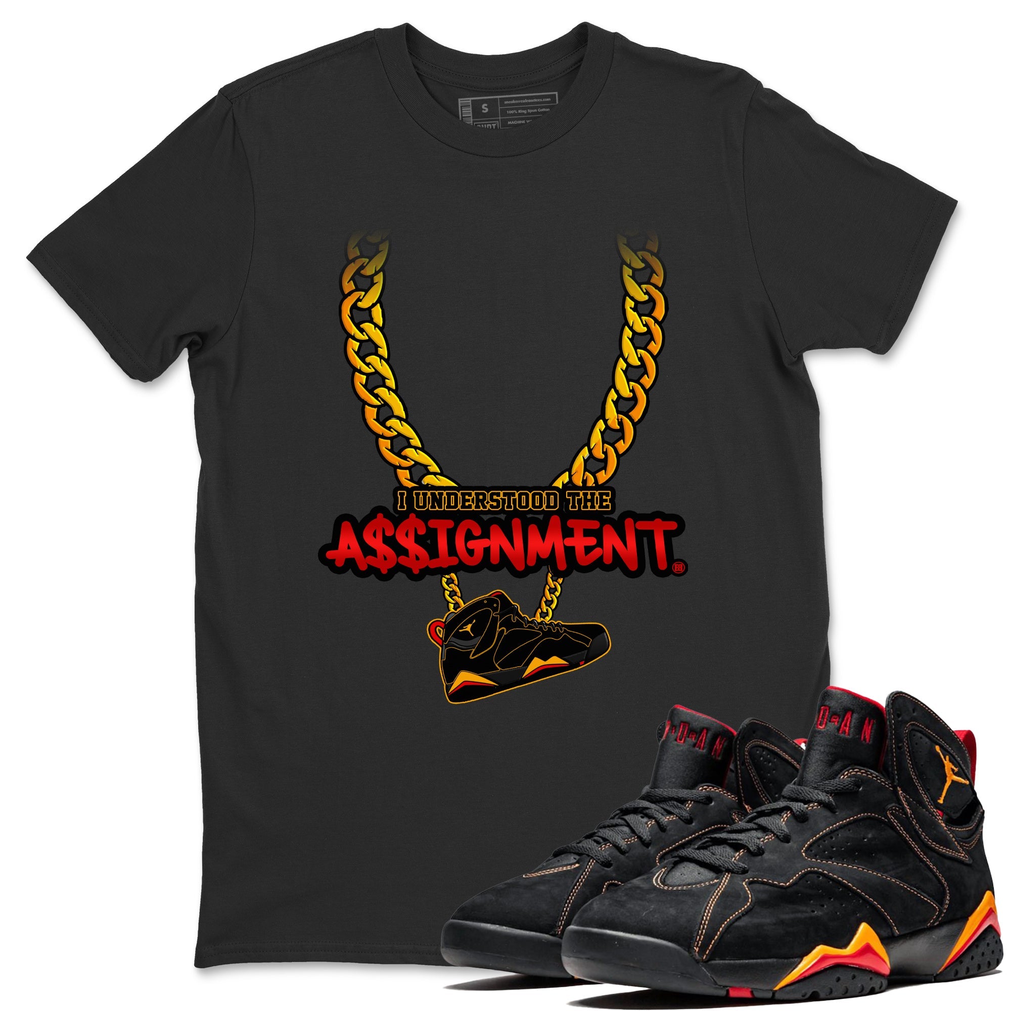 Jordan 7 Citrus Shirt To Match Jordans Understood Assignment Sneaker Tees Jordan 7 Citrus Drip Gear Zone Sneaker Matching Clothing Unisex Shirts