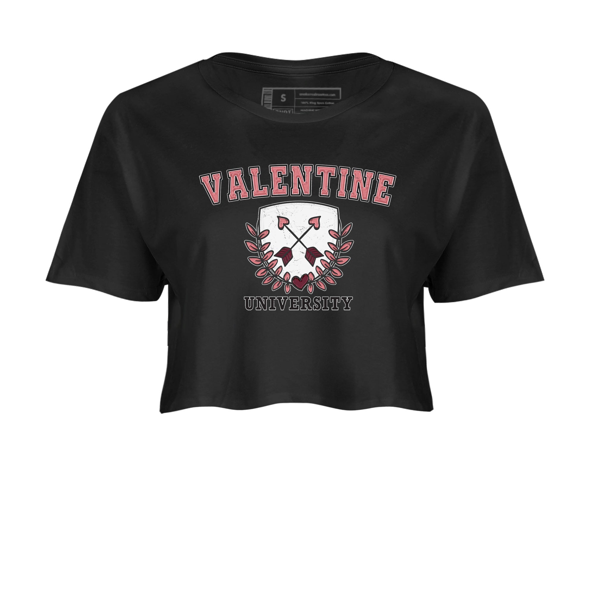 Dunk Valentine's Day shirt to match jordans University sneaker tees Dunks Valentine's Day Drip Gear Zone Black 2 crop length shirt