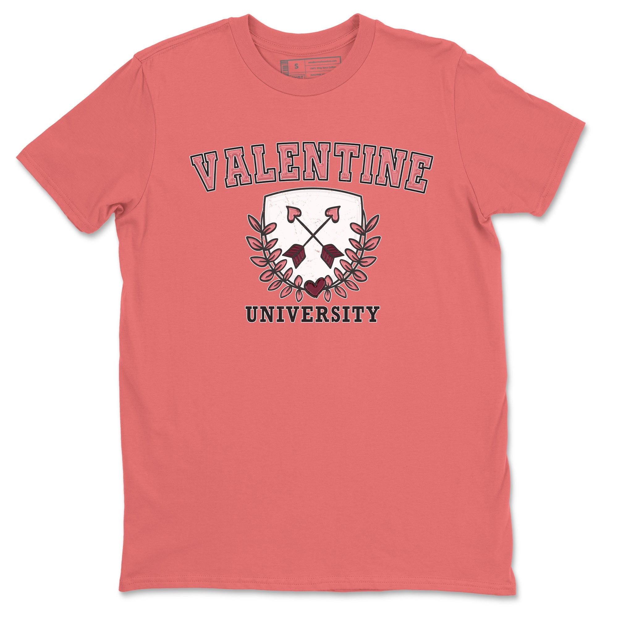 Dunk Valentine's Day shirt to match jordans University sneaker tees Dunks Valentine's Day Drip Gear Zone unisex cotton Coral 2 crew neck shirt