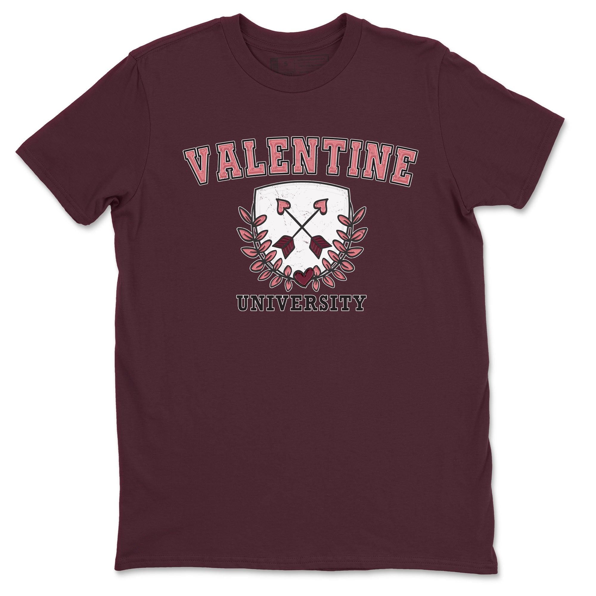 Dunk Valentine's Day shirt to match jordans University sneaker tees Dunks Valentine's Day Drip Gear Zone unisex cotton Maroon 2 crew neck shirt
