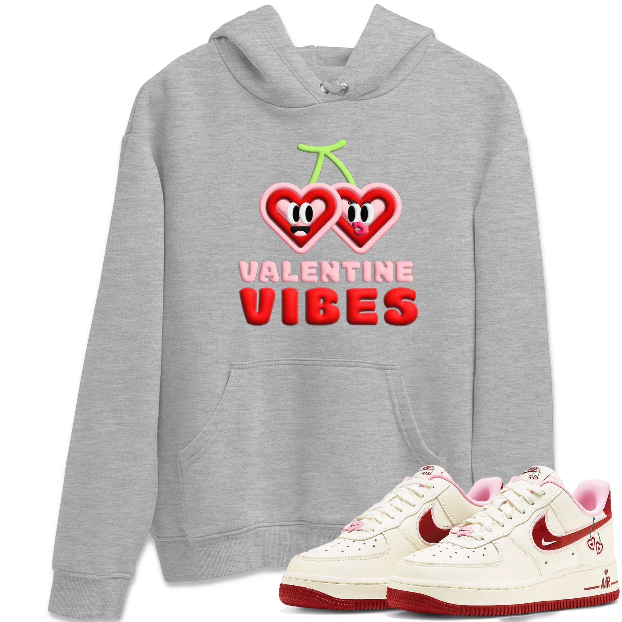 Air Force 1 Valentines Day Sneaker Match Tees Valentines Vibes Sneaker Tees Air Force 1 Valentines Day Jordan to match sneaker T-Shirt Crew Neck Shirts