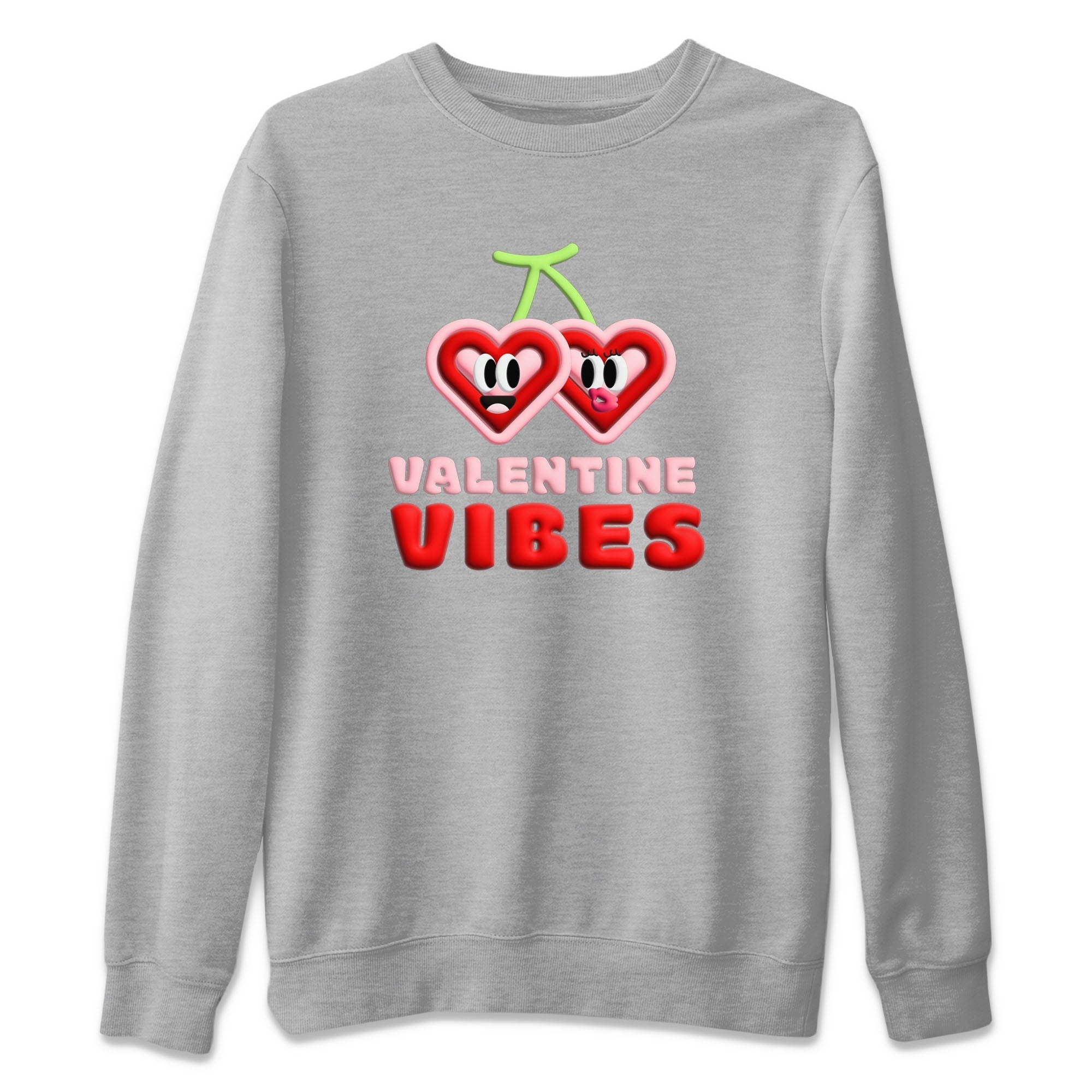Air Force 1 Valentines Day Sneaker Match Tees Valentines Vibes Sneaker Tees Air Force 1 Valentines Day Jordan to match sneaker T-Shirt Crew Neck Shirts