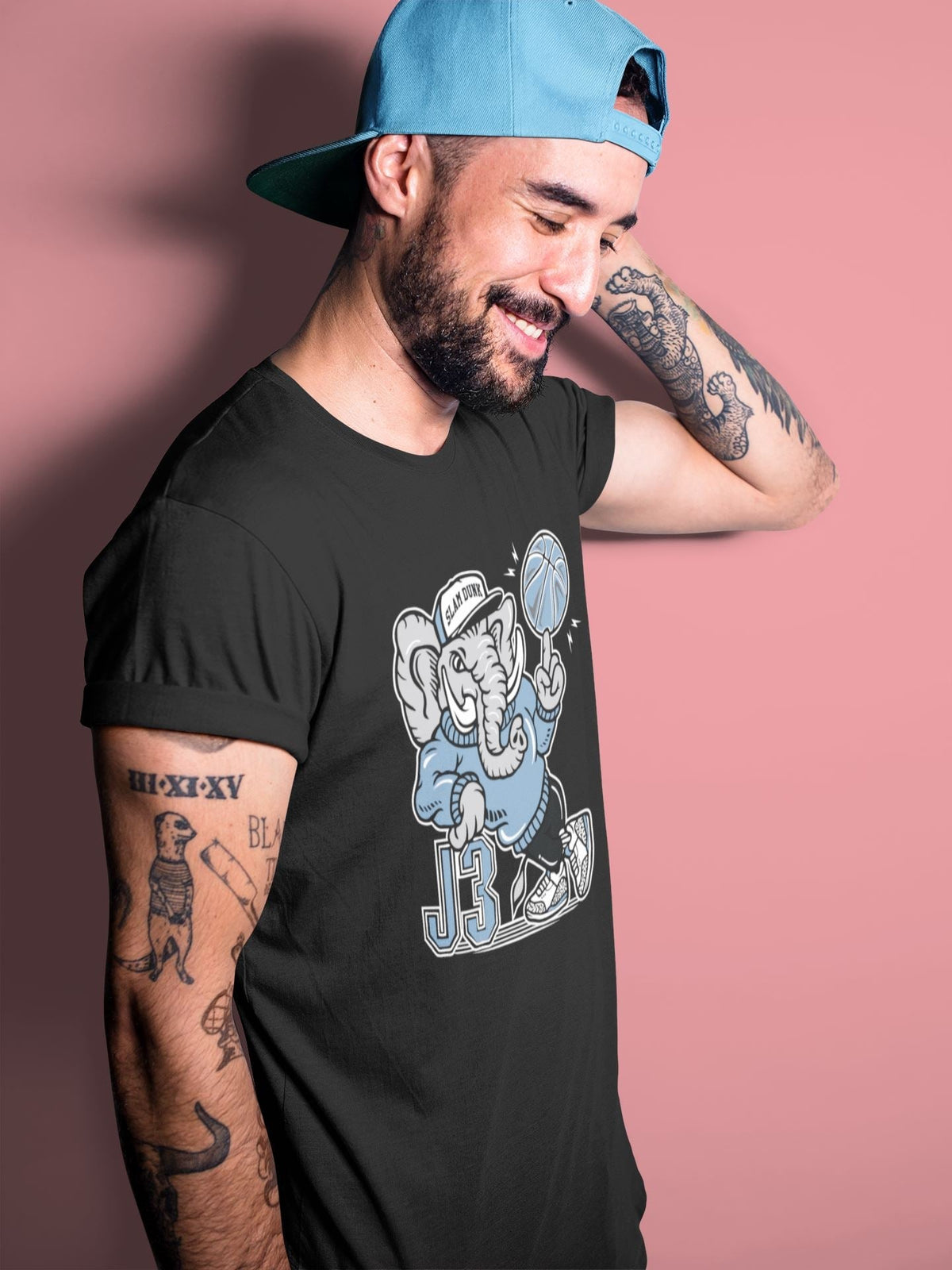 Jordan 3 Valor Blue Shirt To Match Jordans AJ3 Elephant Sneaker Tees Jordan 3 Valor Blue Drip Gear Zone Sneaker Matching Clothing Unisex Shirts