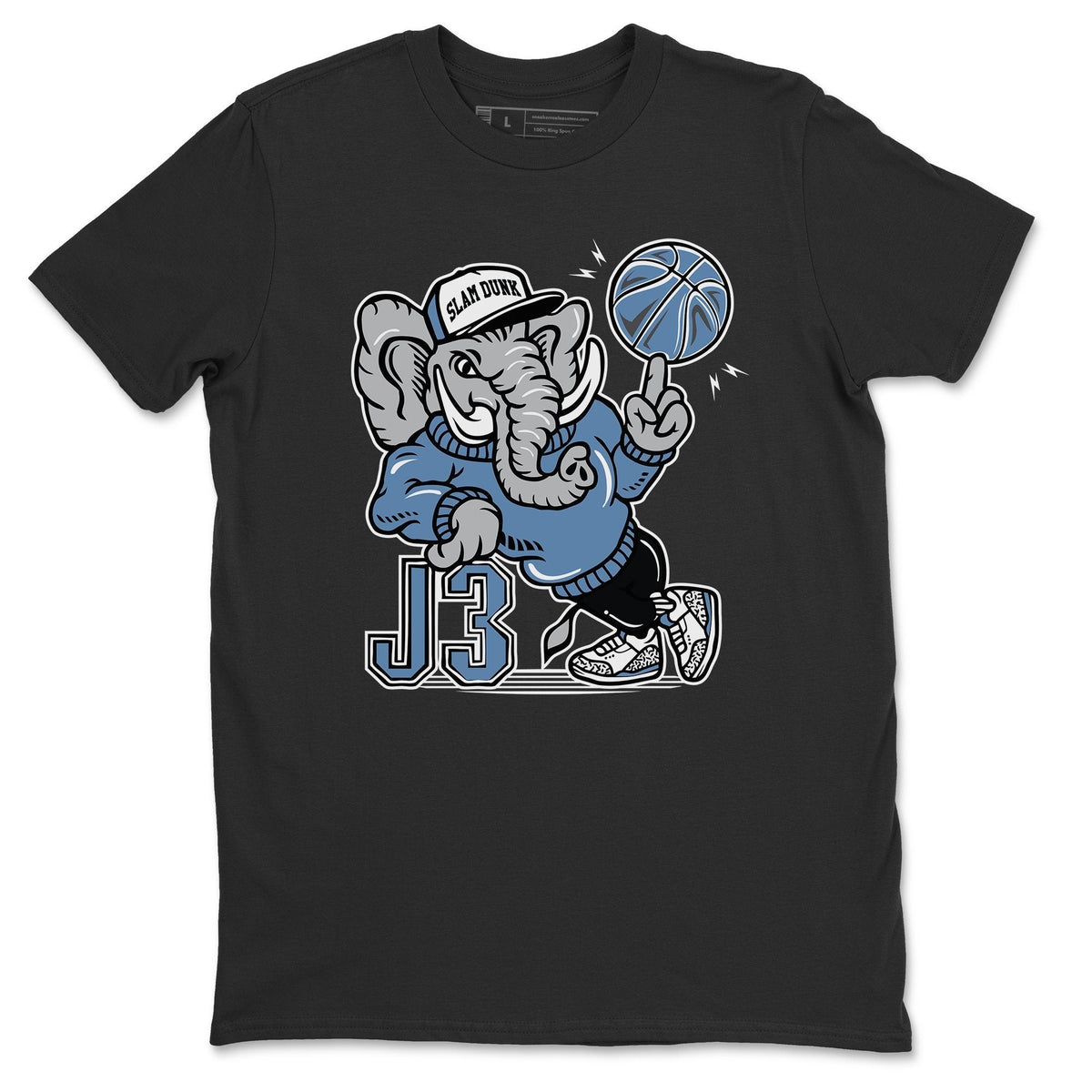 Jordan 3 Valor Blue Shirt To Match Jordans AJ3 Elephant Sneaker Tees Jordan 3 Valor Blue Drip Gear Zone Sneaker Matching Clothing Unisex Shirts