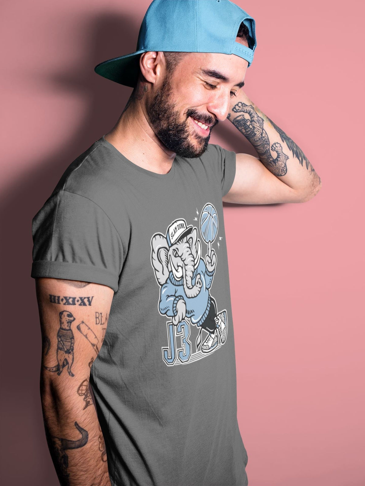 Jordan 3 Valor Blue Shirt To Match Jordans AJ3 Elephant Sneaker Tees Jordan 3 Valor Blue Drip Gear Zone Sneaker Matching Clothing Unisex Shirts