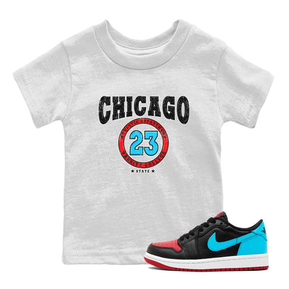 Air Jordan 1 Low UNC to Chicago shirt to match jordans Varsity Streetwear Sneaker Shirt Air Jordan 1 UNC to Chicago Drip Gear Zone Sneaker Matching Clothing Baby Toddler White 1 T-Shirt