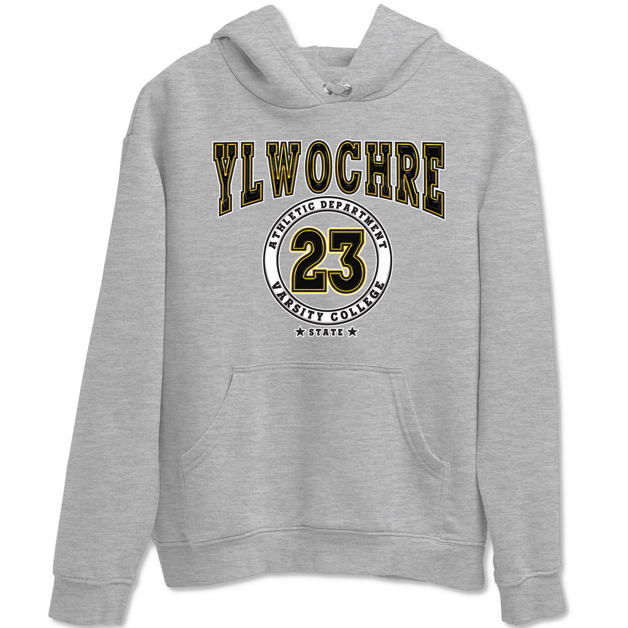 1s Yellow Ochre shirt to match jordans Varsity sneaker tees Air Jordan 1 High OG Yellow Ochre Drip Gear Zone unisex cotton Heather Grey 2 crew neck shirt