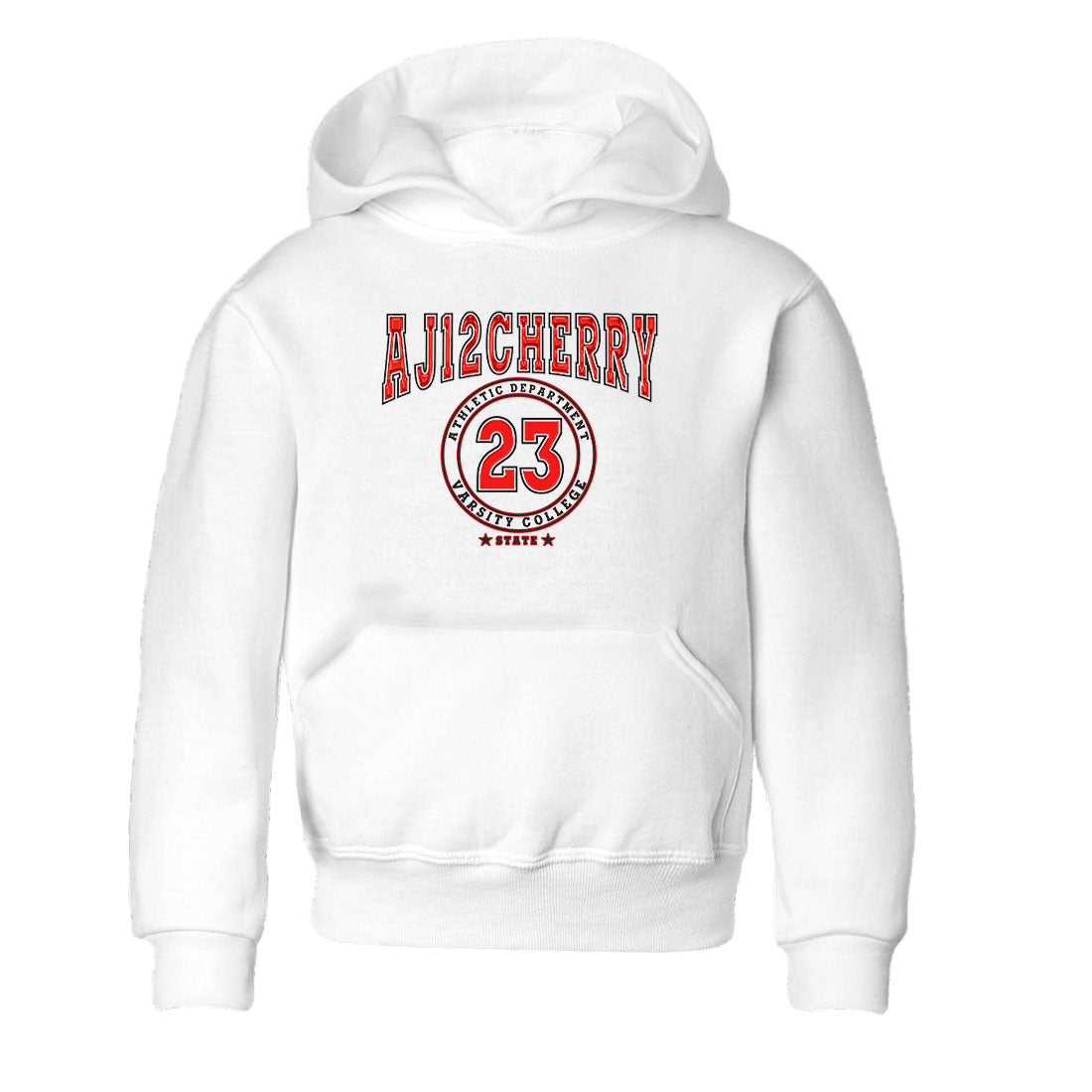 Jordan 12 Retro Cherry shirt to match jordans Varsity Red Varsity special sneaker matching tees 12s Cherry Drip Gear Zone Baby Toddler White 2 T-Shirt