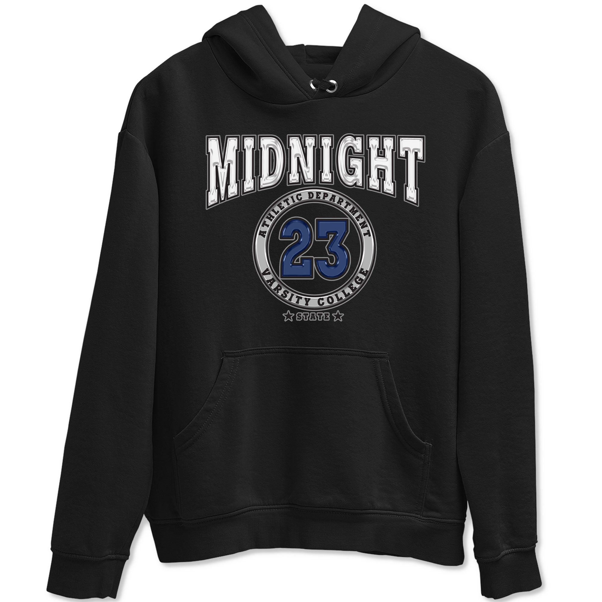 Air Jordan 3 Retro Midnight Navy shirt to match jordans Varsity sneaker shirt 3s Midnight Navy Drip Gear Zone unisex crew neck cotton Black 2 crew neck shirt