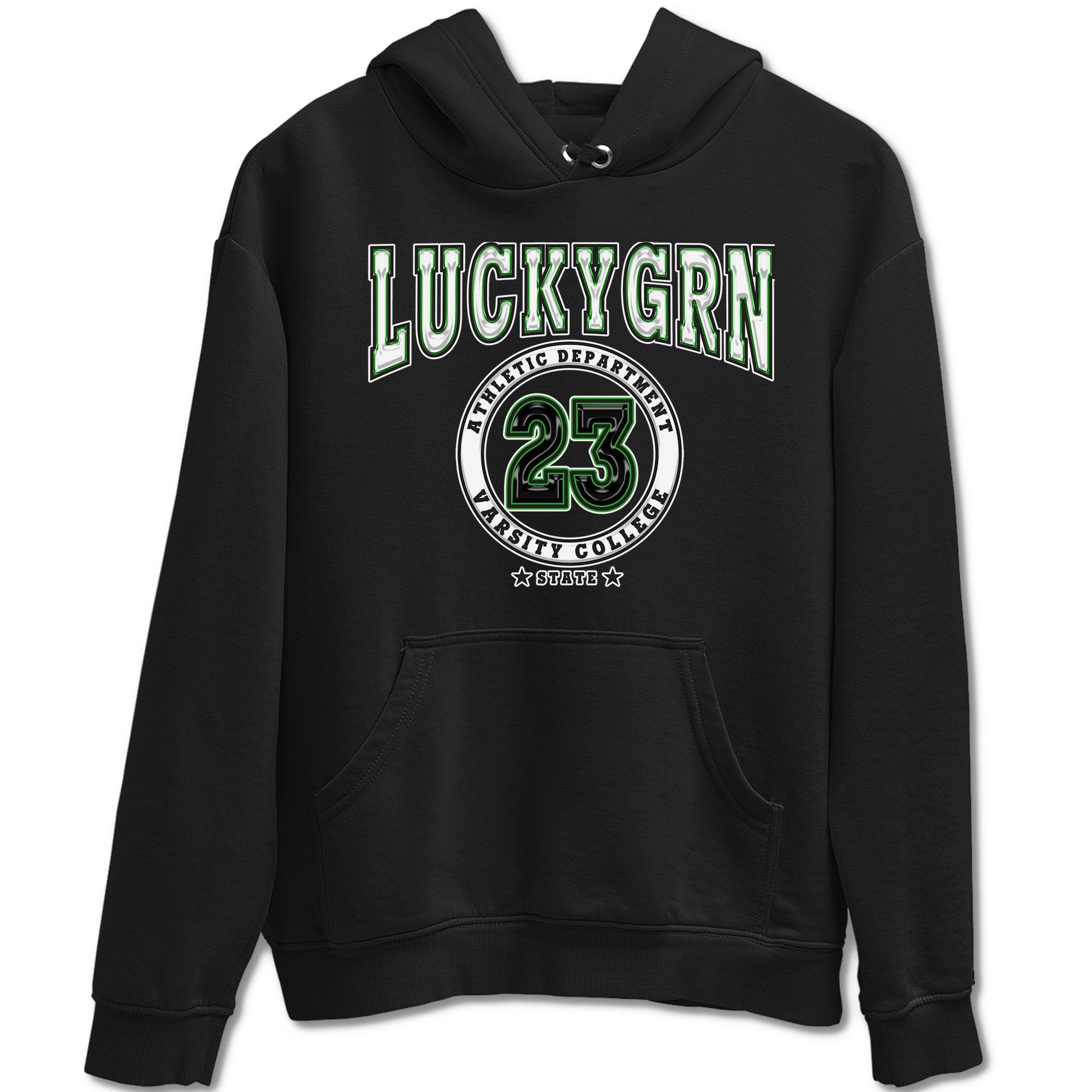 5s Lucky Green shirt to match jordans Varsity sneaker tees Air Jordan 5 Lucky Green Drip Gear Zone unisex cotton Black 2 crew neck shirt