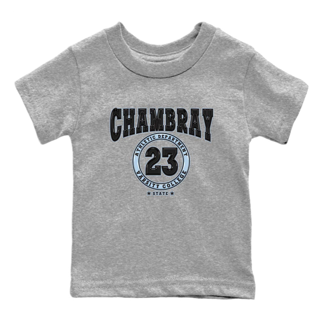 Air Jordan 7 Chambray shirt to match jordans Varsity Streetwear Sneaker Shirt AJ7 Chambray Drip Gear Zone Sneaker Matching Clothing Baby Toddler Heather Grey 2 T-Shirt
