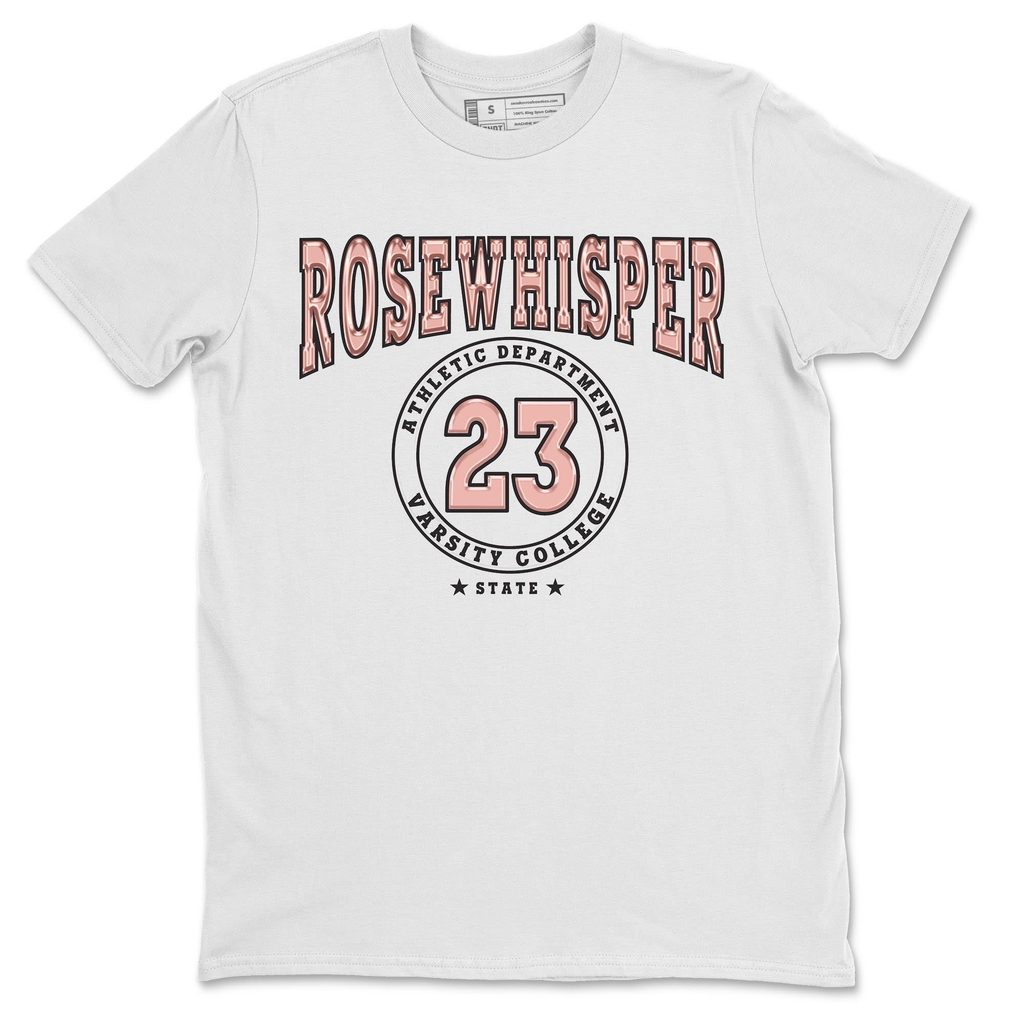 Nike Dunks Low Rose Whisper shirt to match jordans Varsity Streetwear Sneaker Shirt Nike Dunk Rose Whisper Drip Gear Zone Sneaker Matching Clothing Unisex White 2 T-Shirt