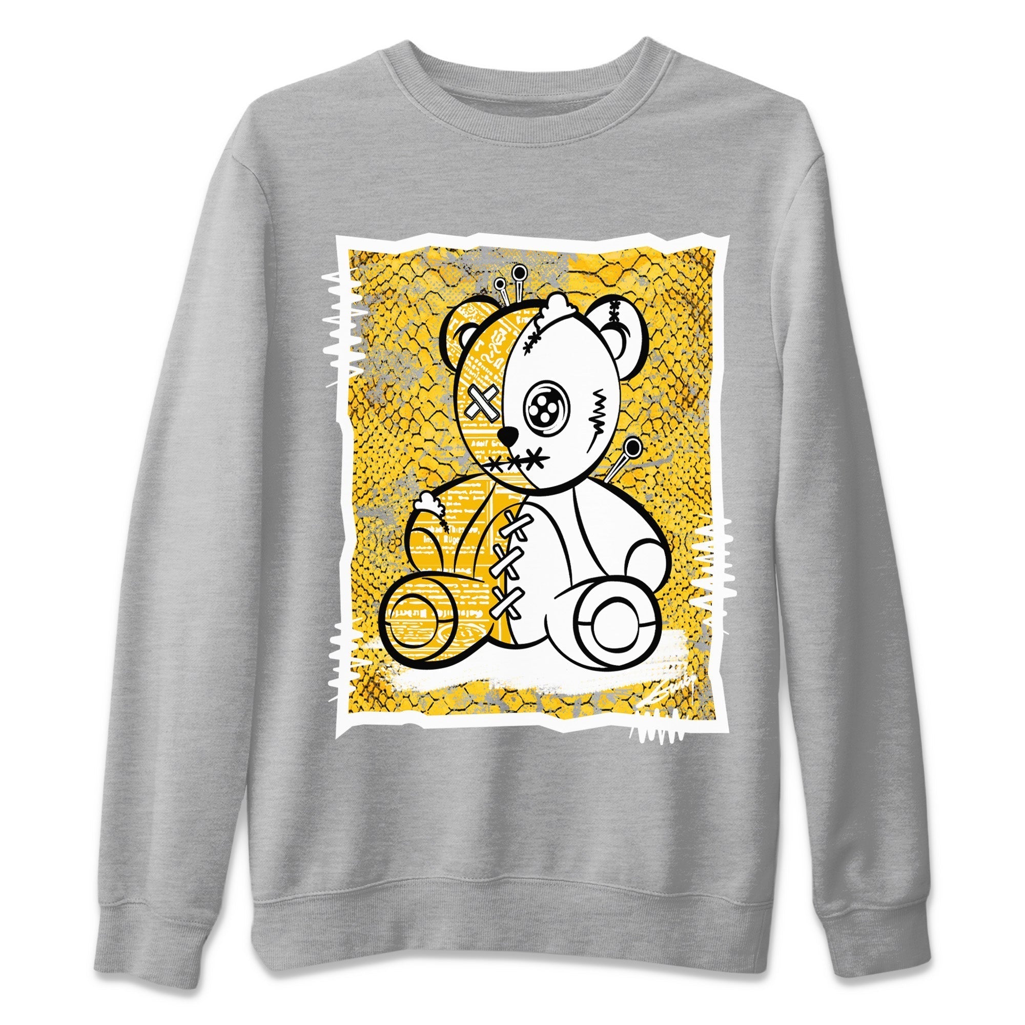 Jordan 11 Yellow Python Shirt To Match Jordans Vintage Bear Sneaker Tees Jordan 11 Yellow Python Drip Gear Zone Sneaker Matching Clothing Unisex Shirts