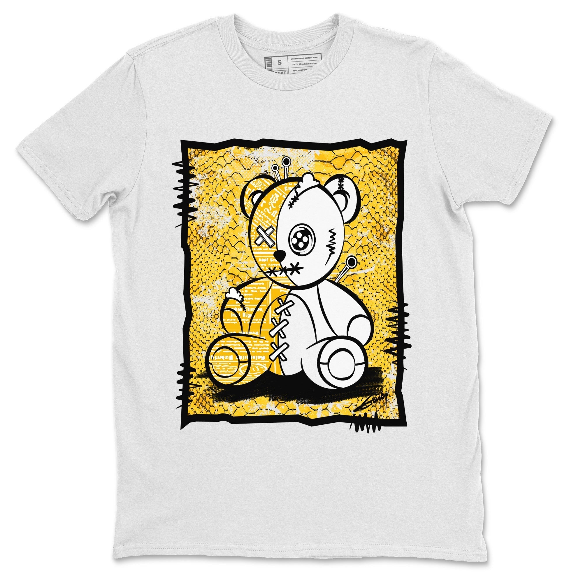 Jordan 11 Yellow Python Shirt To Match Jordans Vintage Bear Sneaker Tees Jordan 11 Yellow Python Drip Gear Zone Sneaker Matching Clothing Unisex Shirts