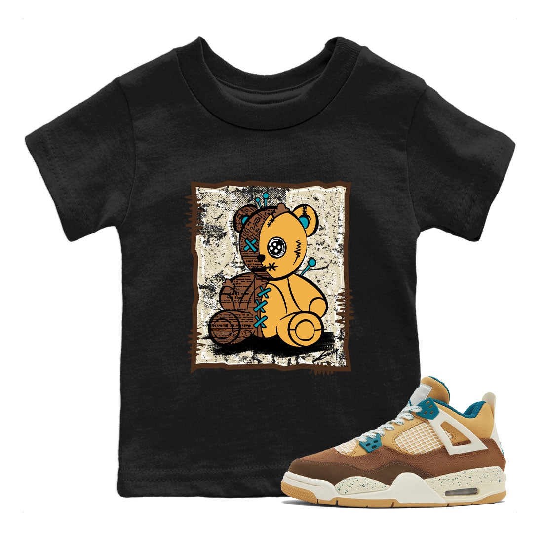 Air Jordan 4 Cacao Wow shirt to match jordans Vintage Bear Streetwear Sneaker Shirt Air Jordan 4 Cacao Wow Drip Gear Zone Sneaker Matching Clothing Baby Toddler Black 1 T-Shirt