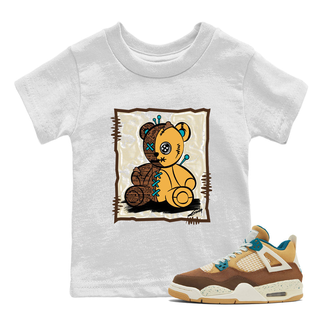 Air Jordan 4 Cacao Wow shirt to match jordans Vintage Bear Streetwear Sneaker Shirt Air Jordan 4 Cacao Wow Drip Gear Zone Sneaker Matching Clothing Baby Toddler White 1 T-Shirt