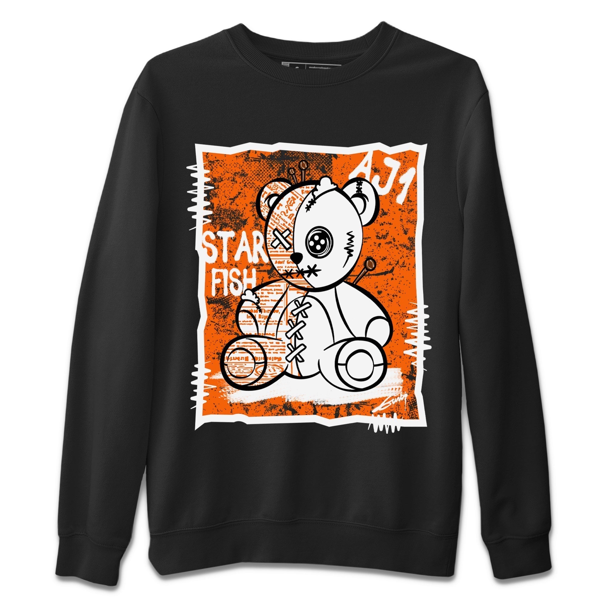 Jordan 1 Starfish Shirt To Match Jordans Vintage Bear Sneaker Tees Jordan 1 Starfish Drip Gear Zone Sneaker Matching Clothing Unisex Shirts