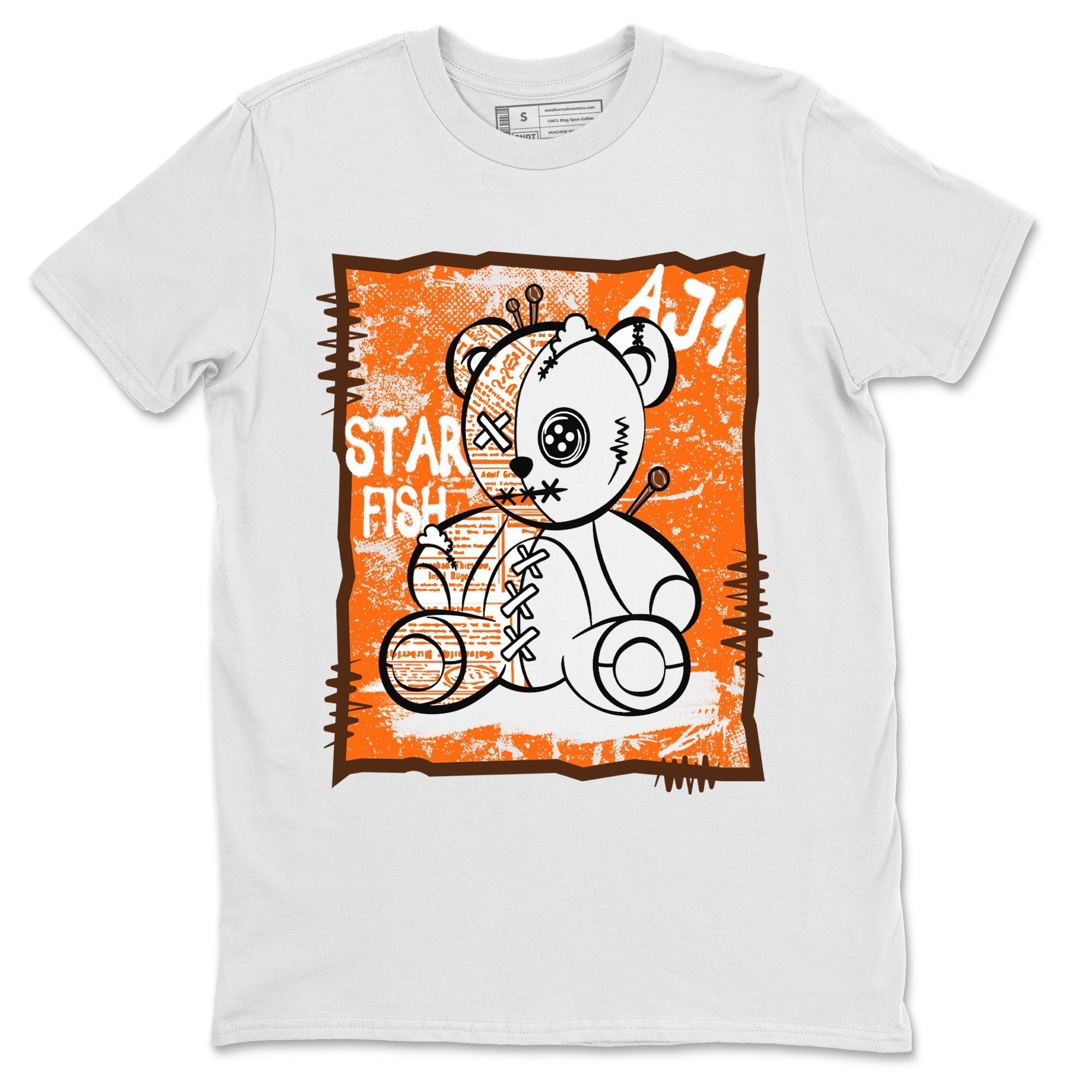 Jordan 1 Starfish Shirt To Match Jordans Vintage Bear Sneaker Tees Jordan 1 Starfish Drip Gear Zone Sneaker Matching Clothing Unisex Shirts