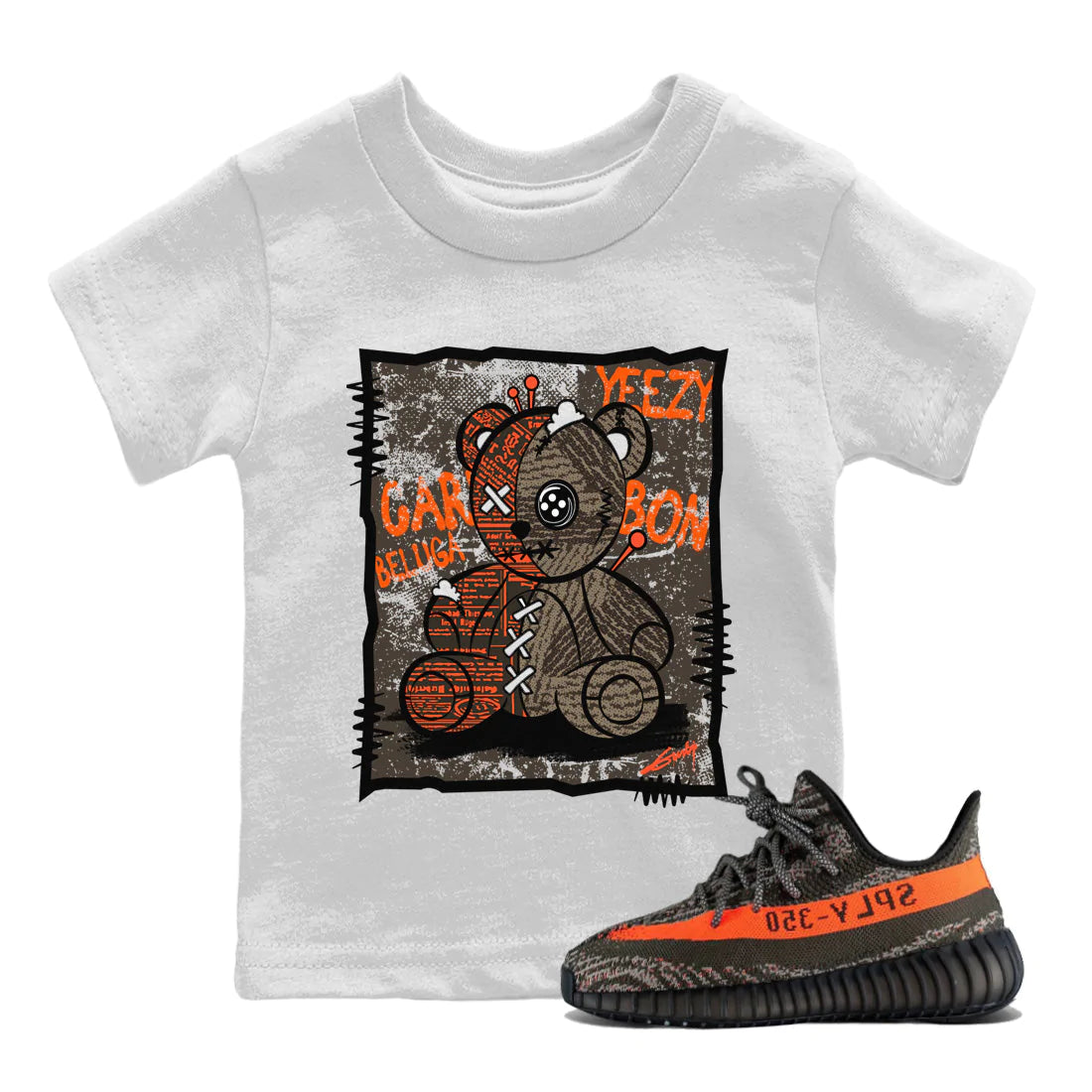 Yeezy 350 Carbon Beluga Shirt To Match Jordans Vintage Bear Sneaker Tees Yeezy 350 Carbon Beluga Drip Gear Zone Sneaker Matching Clothing Kids Shirts