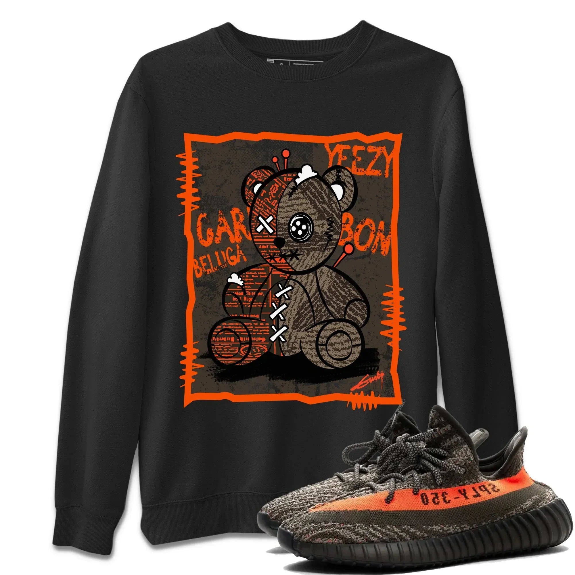 Yeezy 350 Carbon Beluga Shirt To Match Jordans Vintage Bear Sneaker Tees Yeezy 350 Carbon Beluga Drip Gear Zone Sneaker Matching Clothing Unisex Shirts