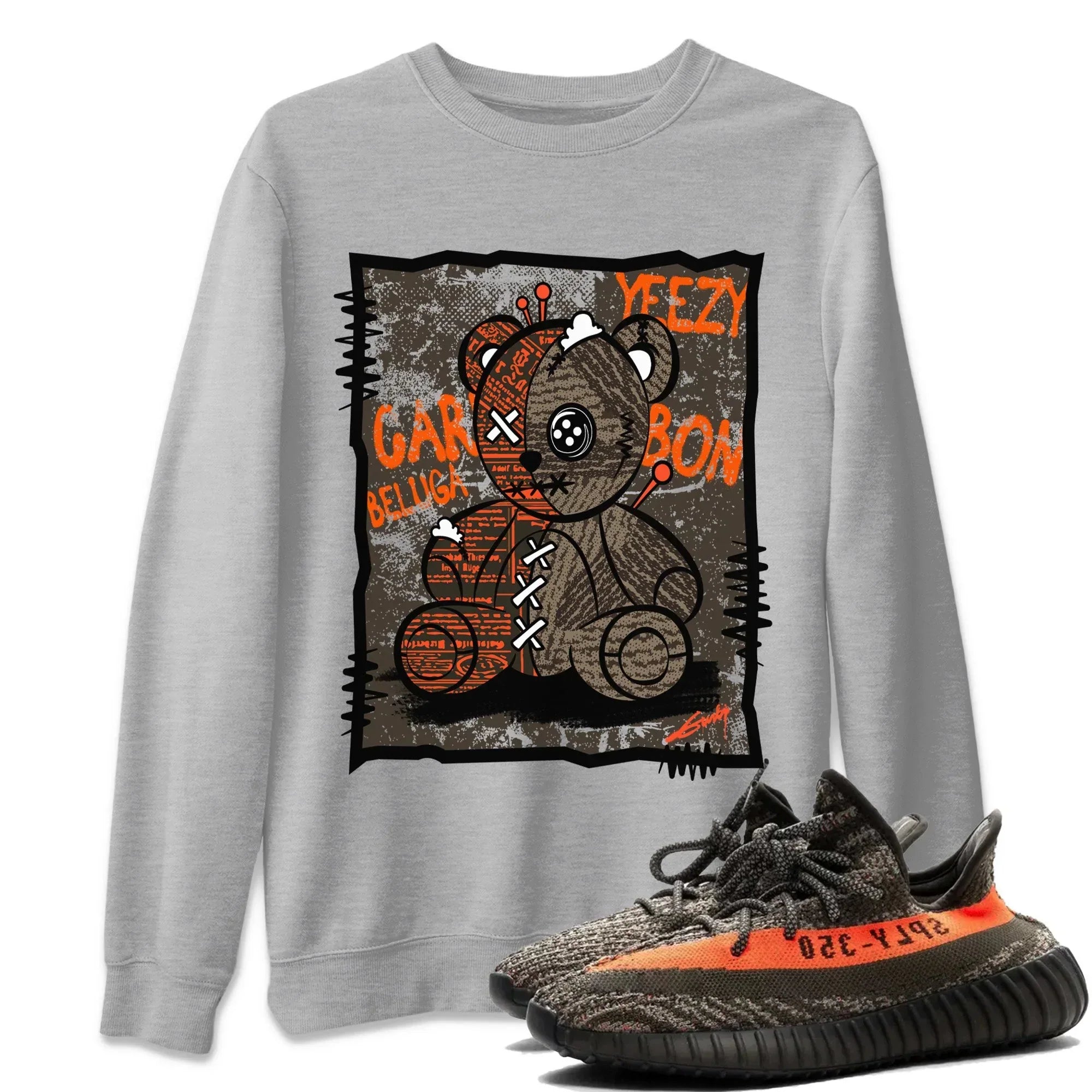 Yeezy 350 Carbon Beluga Shirt To Match Jordans Vintage Bear Sneaker Tees Yeezy 350 Carbon Beluga Drip Gear Zone Sneaker Matching Clothing Unisex Shirts