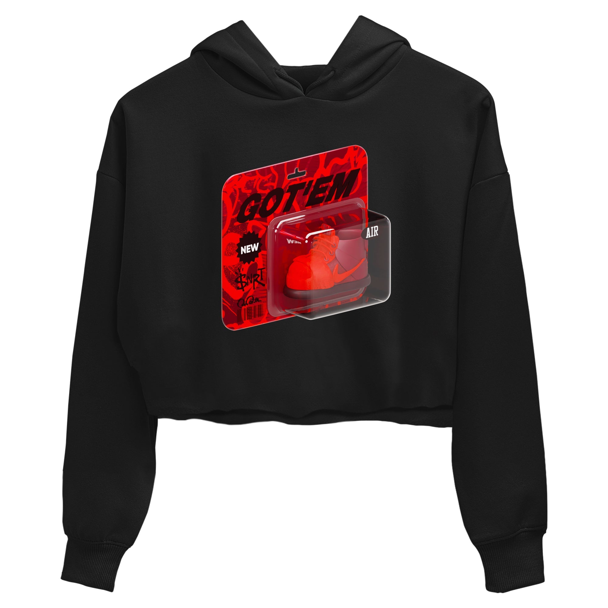 Air Force 1 Layers of Love shirt to match jordans Vintage Toy Packaging sneaker tees af1 Layers of Love Drip Gear Zone Black 2 crop length shirt