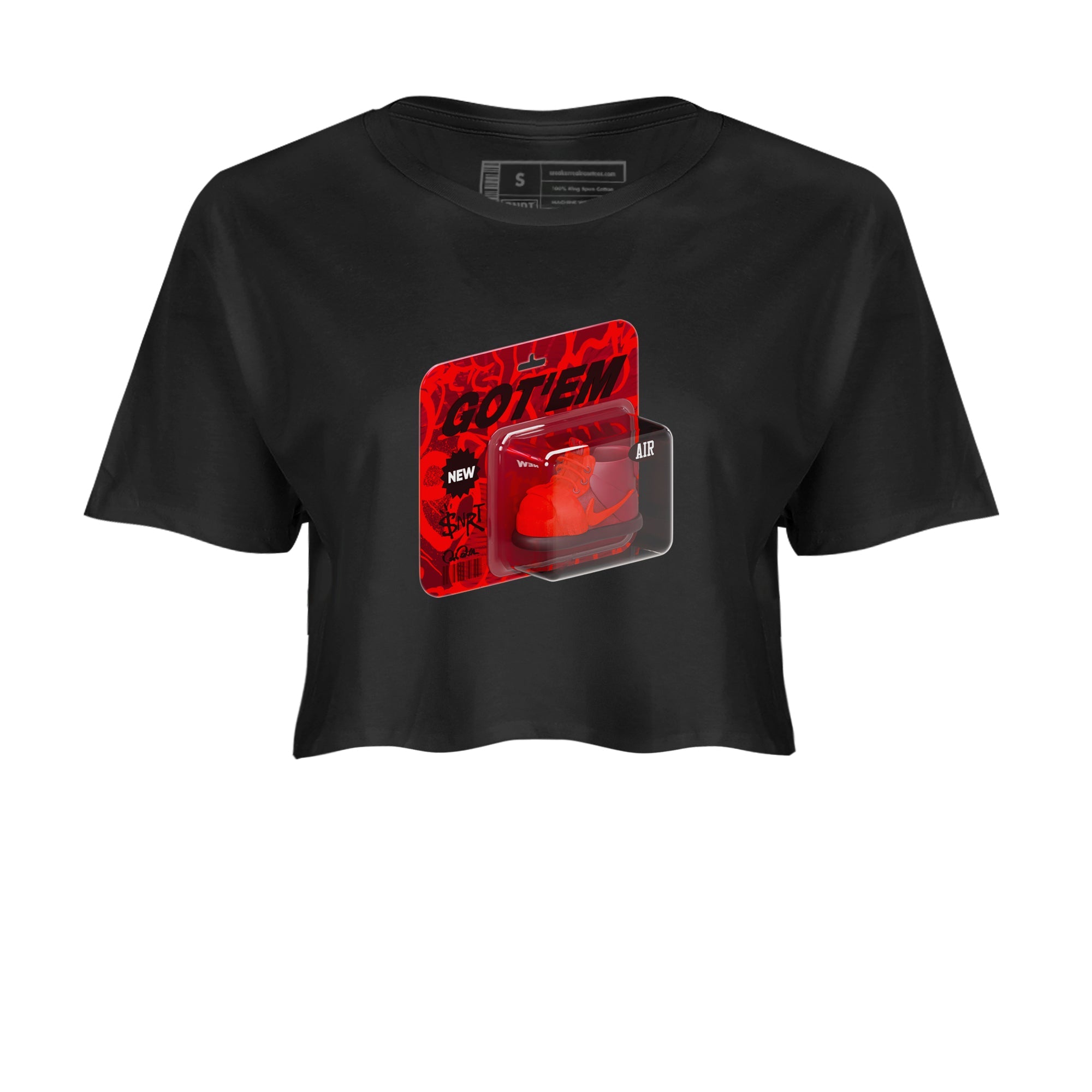 Air Force 1 Layers of Love shirt to match jordans Vintage Toy Packaging sneaker tees af1 Layers of Love Drip Gear Zone Black 2 crop length shirt