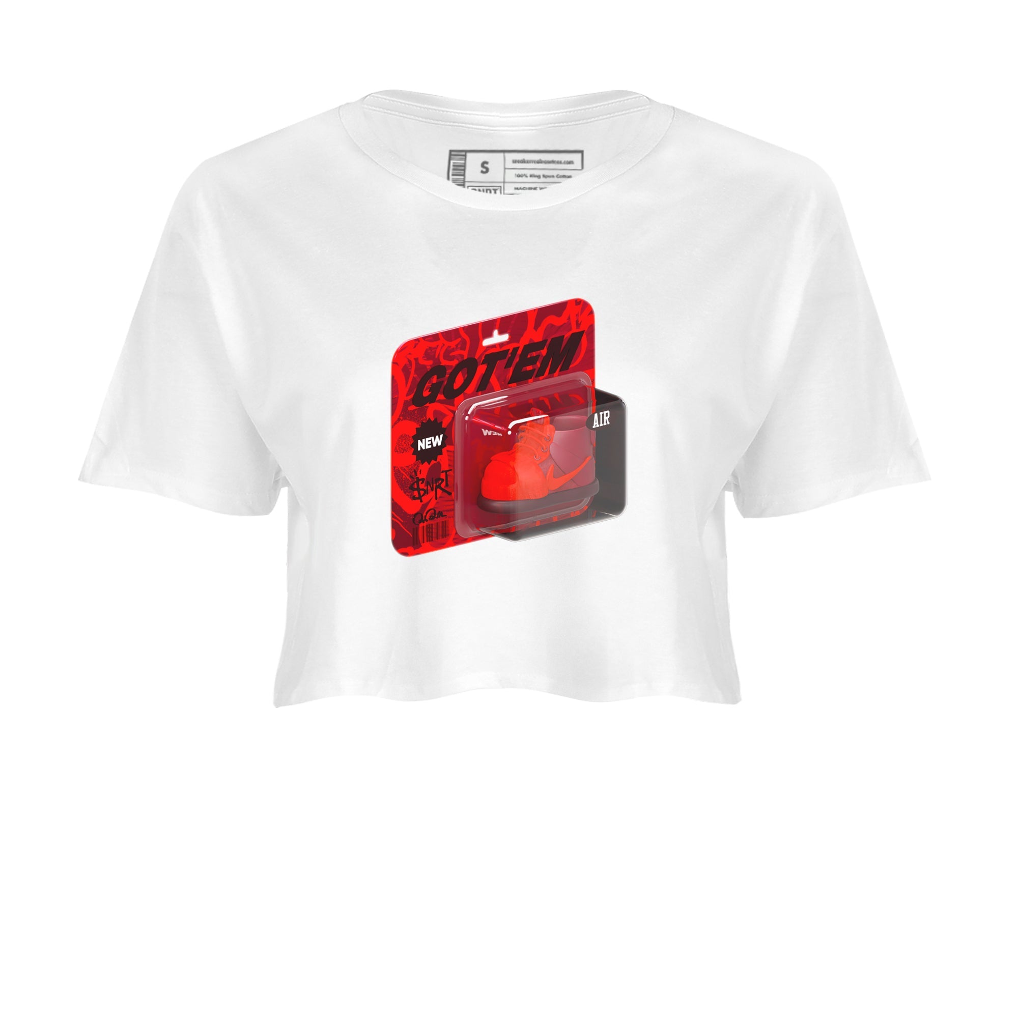 Air Force 1 Layers of Love shirt to match jordans Vintage Toy Packaging sneaker tees af1 Layers of Love Drip Gear Zone White 2 crop length shirt