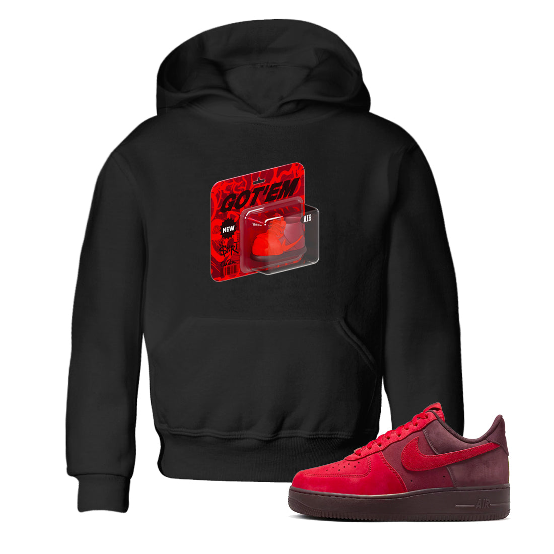 Air Force 1 Layers of Love shirt to match jordans Vintage Toy Packaging sneaker tees af1 Layers of Love Drip Gear Zone baby toddler Black 1 cotton Shirt