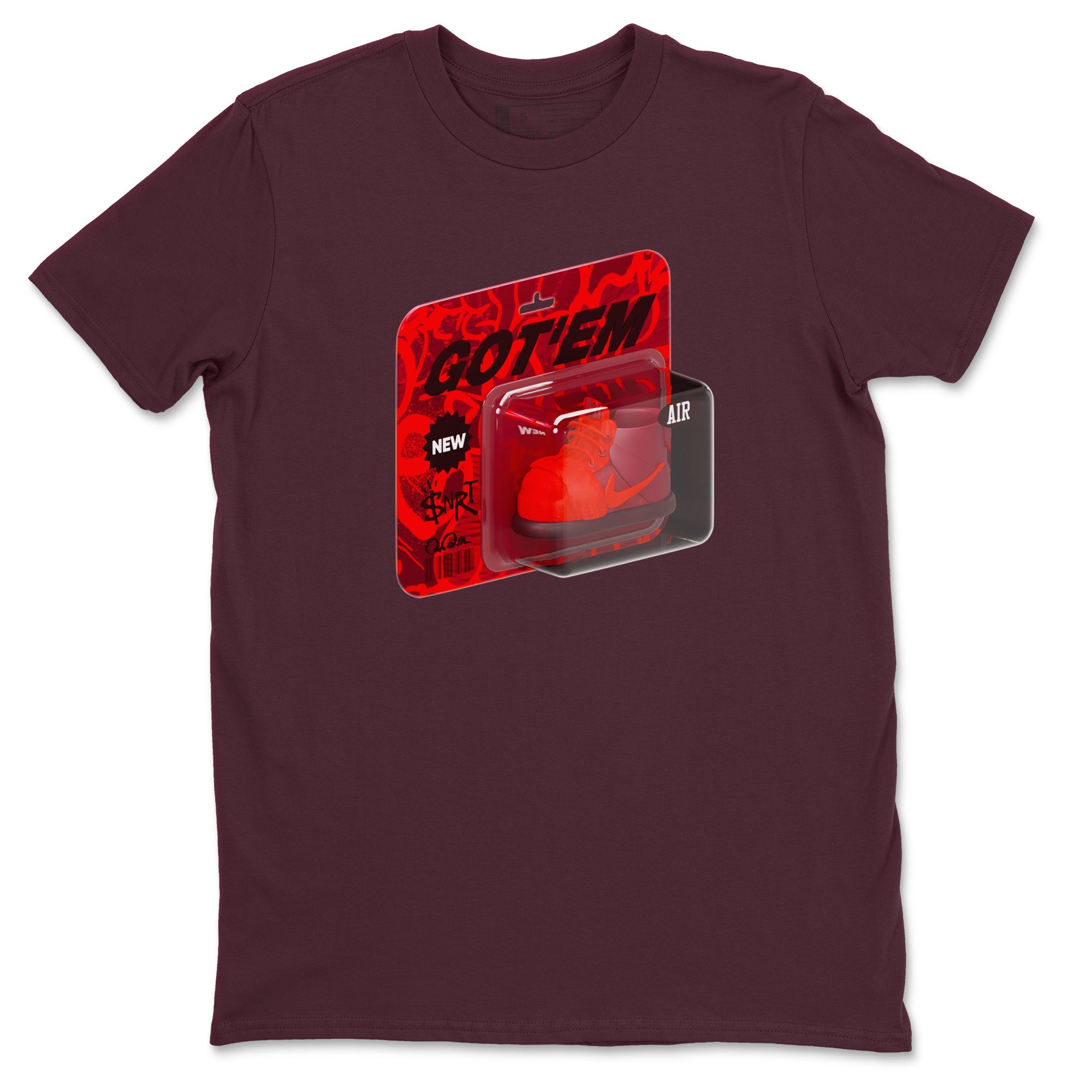 Air Force 1 Layers of Love shirt to match jordans Vintage Toy Packaging sneaker tees af1 Layers of Love Drip Gear Zone unisex cotton Maroon 2 crew neck shirt