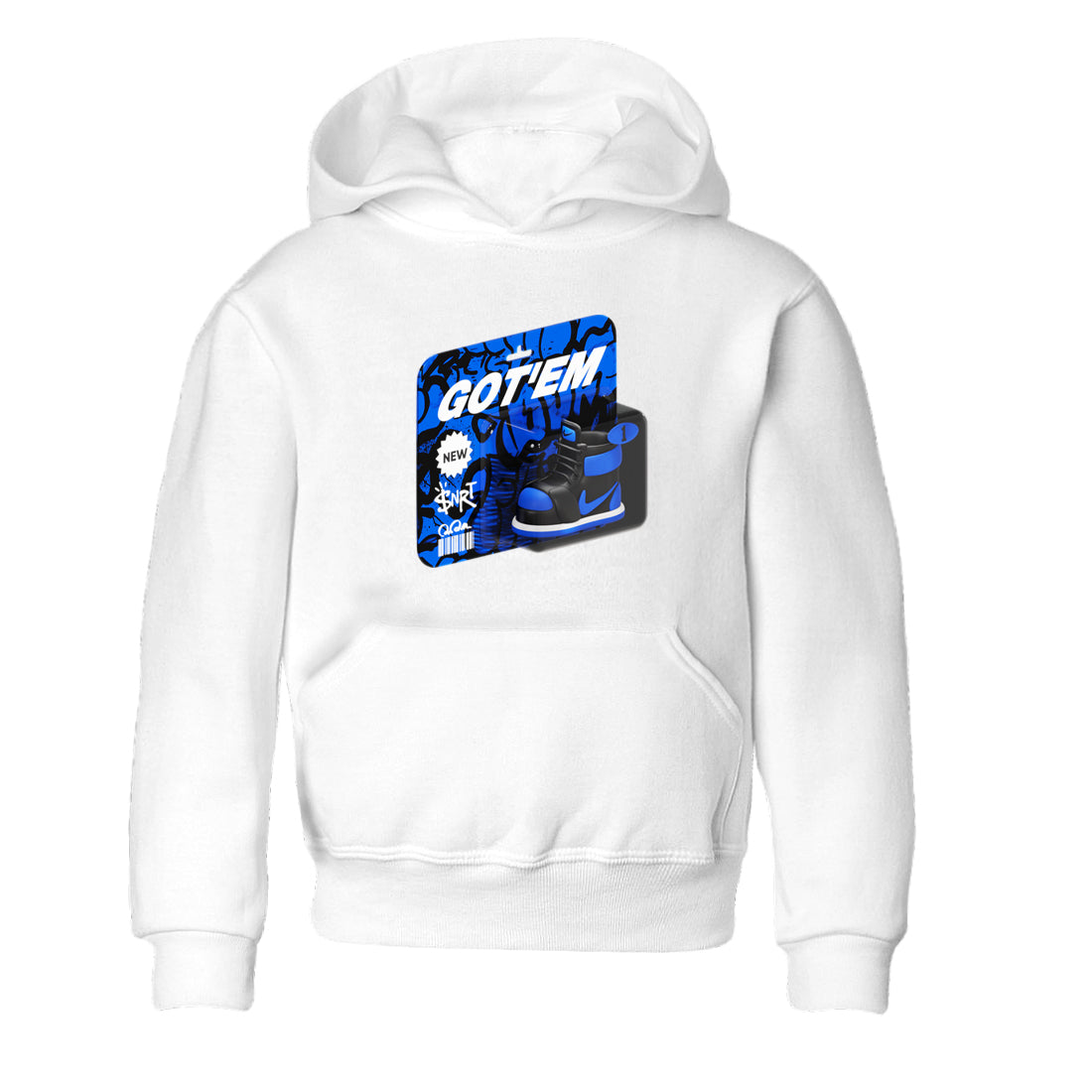 Air Jordan 1 Royal Reimagined shirt to match jordans Vintage Toy Packaging sneaker tees AJ1 Royal Reimagined Drip Gear Zone Kids Baby Toddler sneaker shirts White 2 T-Shirt