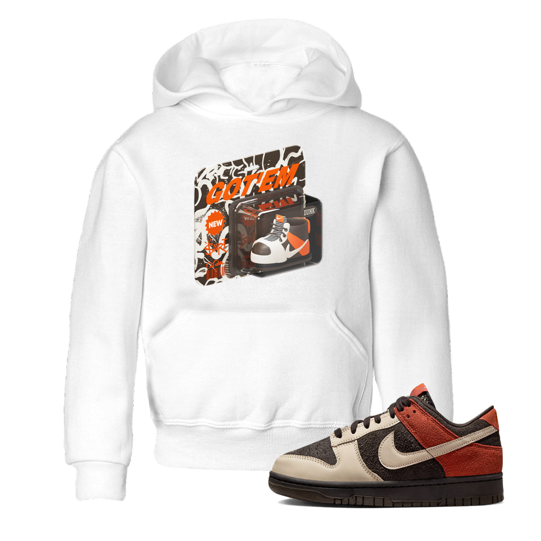 Dunk Red Panda shirt to match jordans Vintage Toy Packaging sneaker tees Nike Dunk LowRed Panda Drip Gear Zone Sneaker T-Shirts Youth and Baby White 1 T-Shirt
