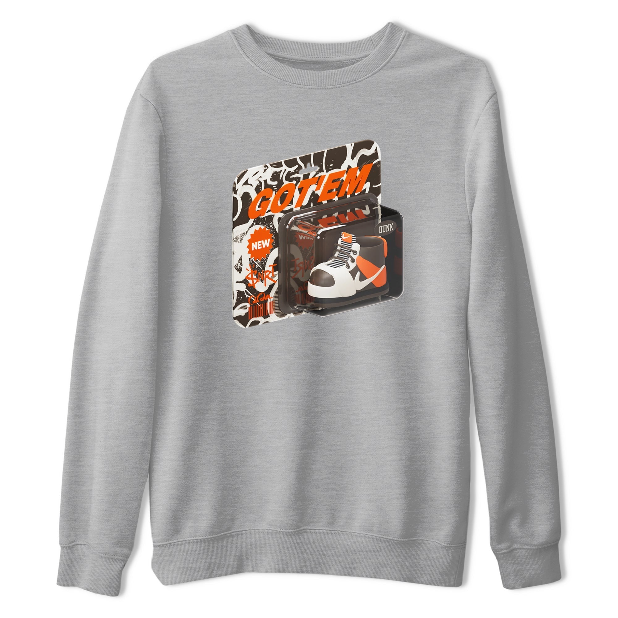 Dunk Red Panda shirt to match jordans Vintage Toy Packaging sneaker tees Nike Dunk LowRed Panda Drip Gear Zone Sneaker T-Shirts Crew Neck Casual Fit Heather Grey 2 T-Shirt