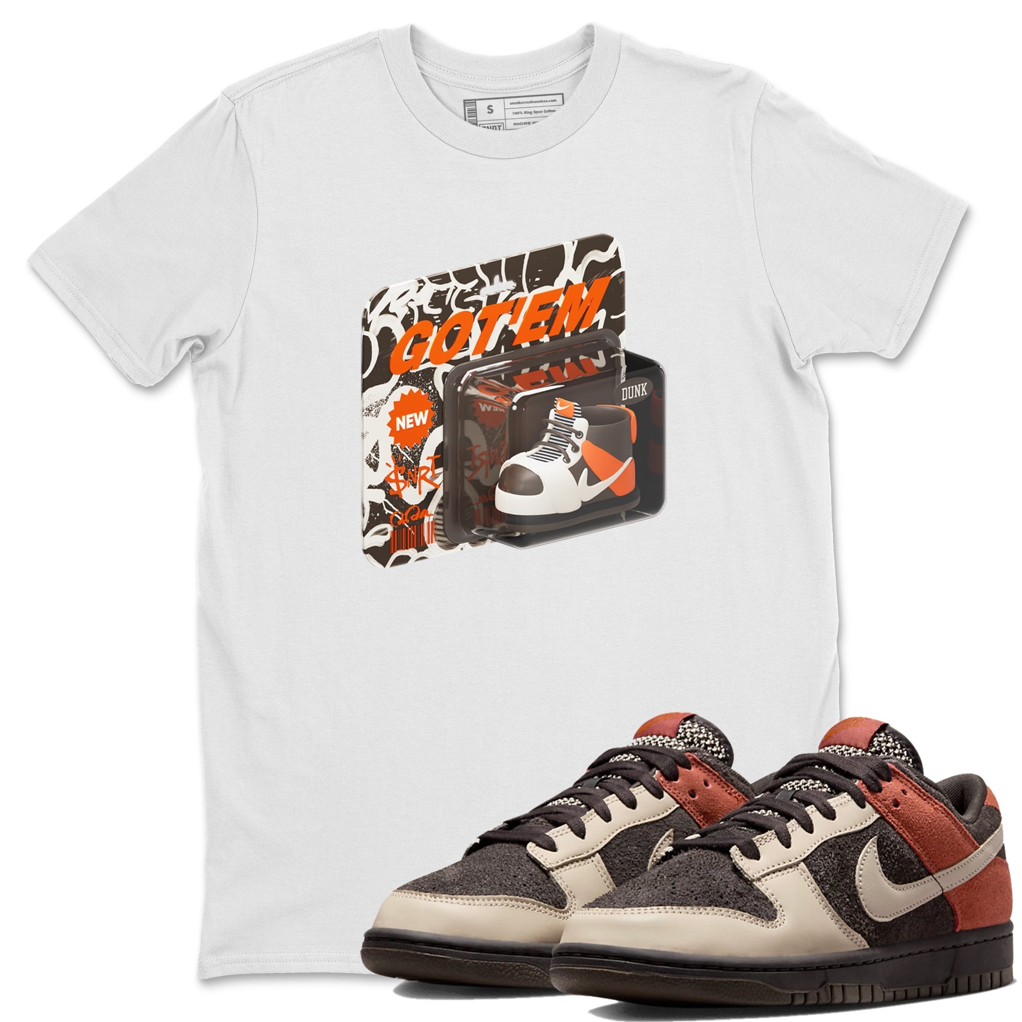 Dunk Red Panda shirt to match jordans Vintage Toy Packaging sneaker tees Nike Dunk LowRed Panda Drip Gear Zone Sneaker T-Shirts Crew Neck Casual Fit White 1 T-Shirt