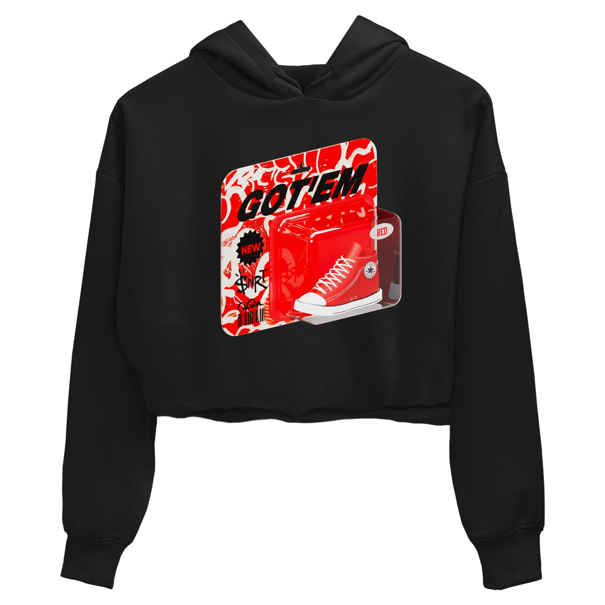 Converse High Top Red shirt to match sneakers Vintage Toy Packing sneaker tees Shoes Match Converse High Top Red Drip Gear Zone Sneaker Tee Black 2 Crop T-Shirt