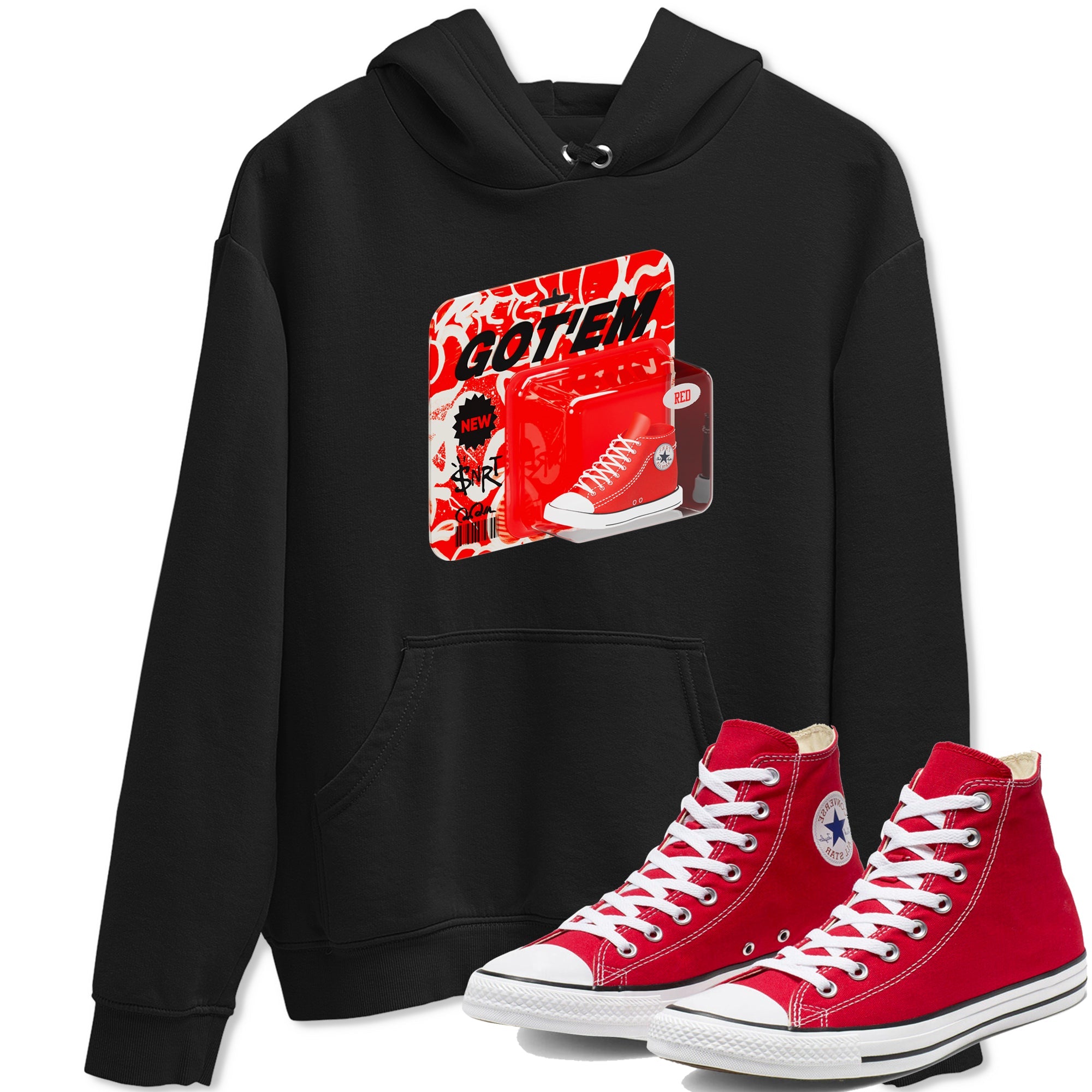 Converse High Top Red shirt to match sneakers Vintage Toy Packing sneaker tees Shoes Match Converse High Top Red Drip Gear Zone Sneaker Tee Unisex Black 1 T-Shirt