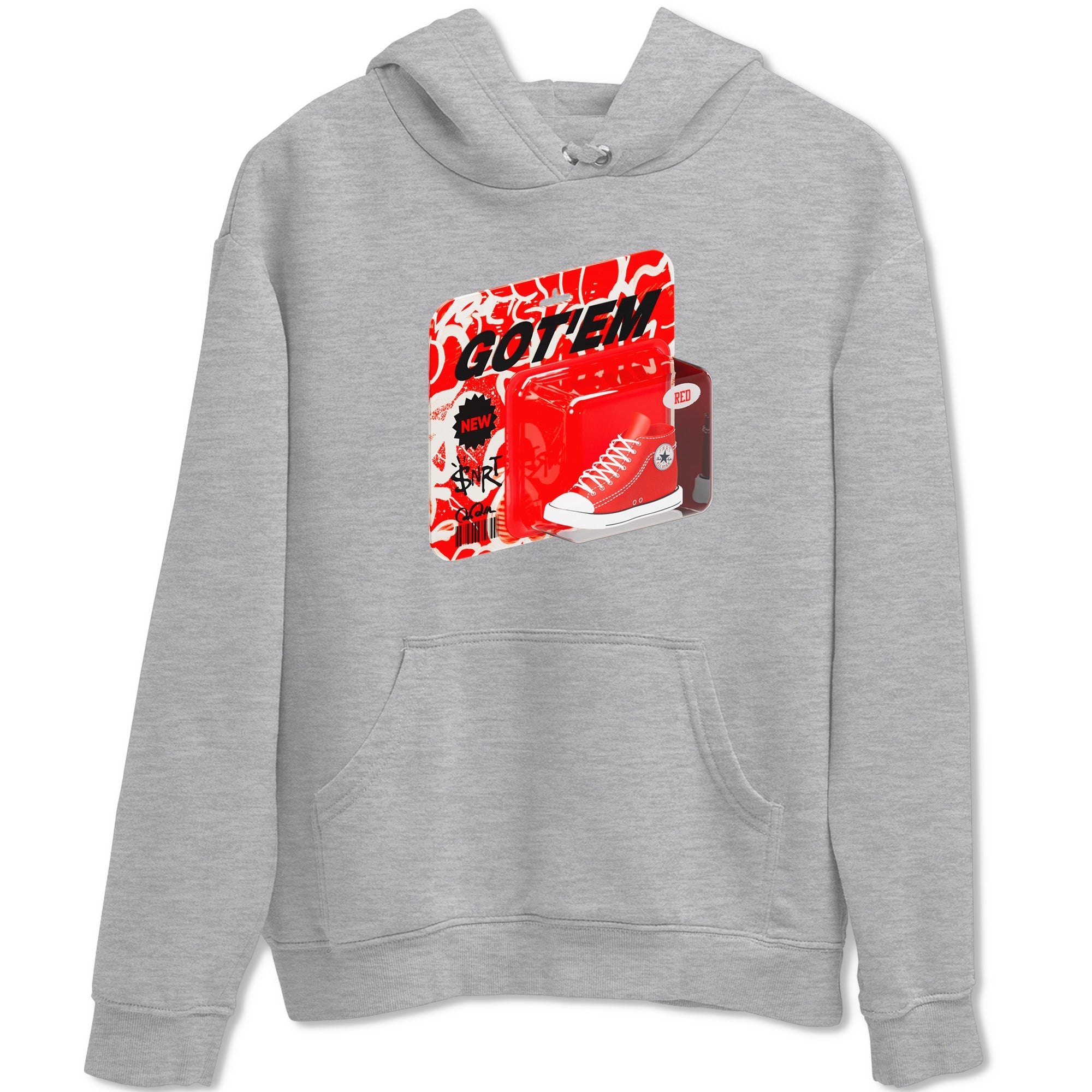 Converse High Top Red shirt to match sneakers Vintage Toy Packing sneaker tees Shoes Match Converse High Top Red Drip Gear Zone Sneaker Tee Unisex Heather Grey 2 T-Shirt