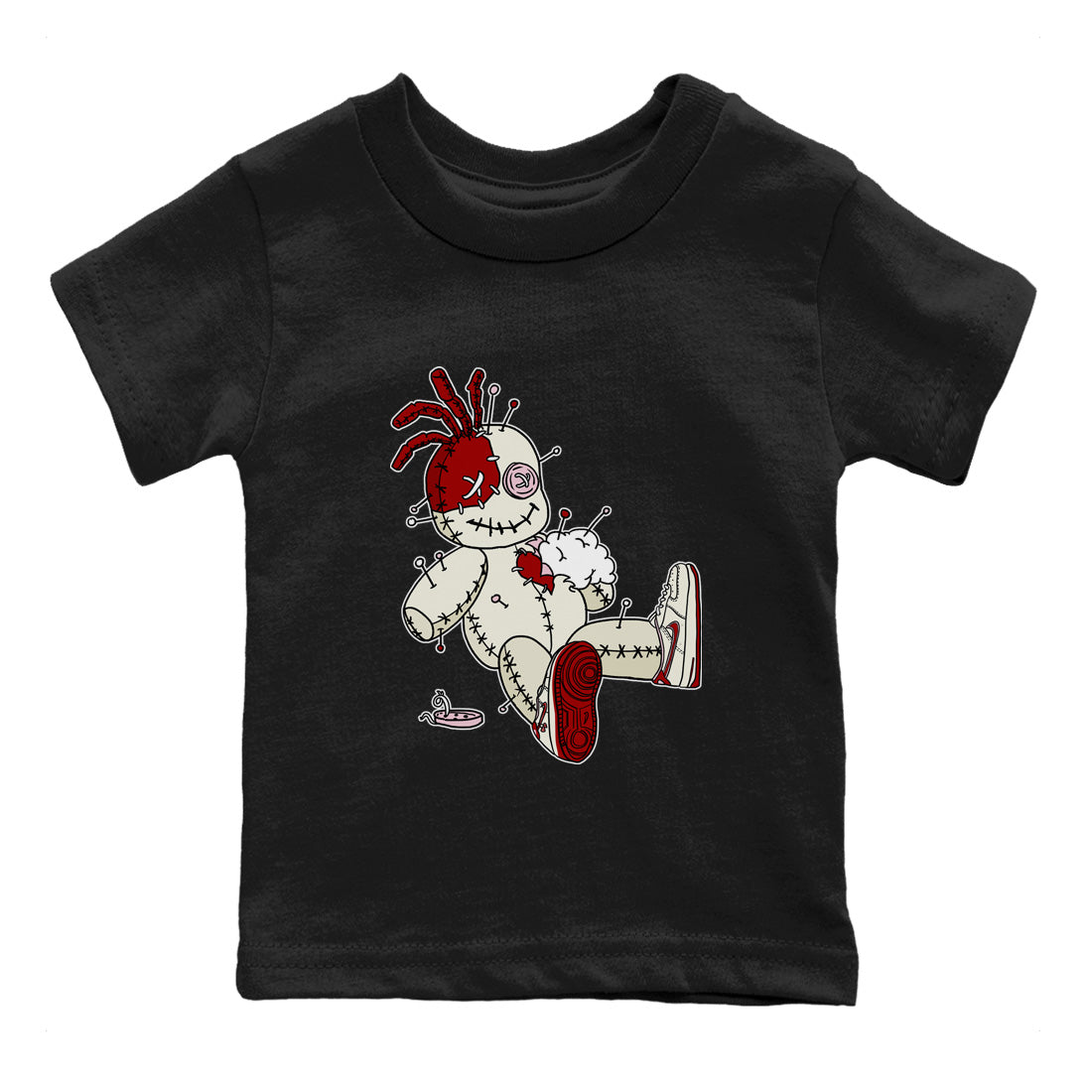 Air Force 1 Valentines Day Sneaker Match Tees Voodoo Doll Sneaker Tees Air Force 1 Valentines Day Jordan to match sneaker T-Shirt Kids Shirts