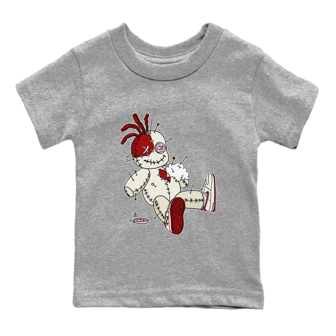 Air Force 1 Valentines Day Sneaker Match Tees Voodoo Doll Sneaker Tees Air Force 1 Valentines Day Jordan to match sneaker T-Shirt Kids Shirts