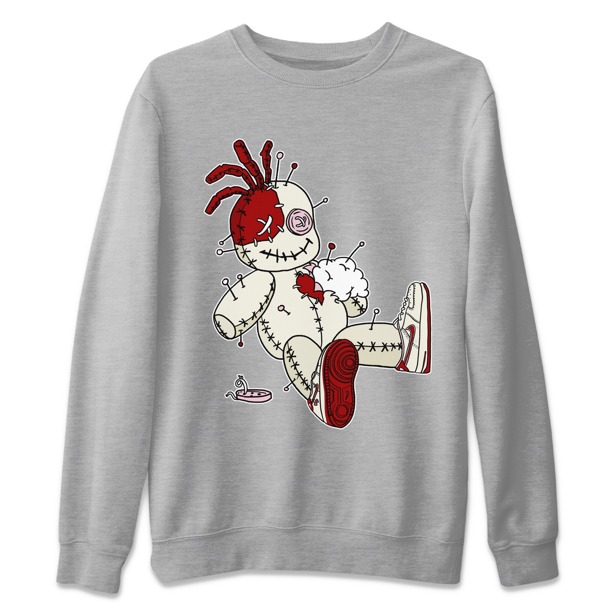 Air Force 1 Valentines Day Sneaker Match Tees Voodoo Doll Sneaker Tees Air Force 1 Valentines Day Jordan to match sneaker T-Shirt Crew Neck Shirts