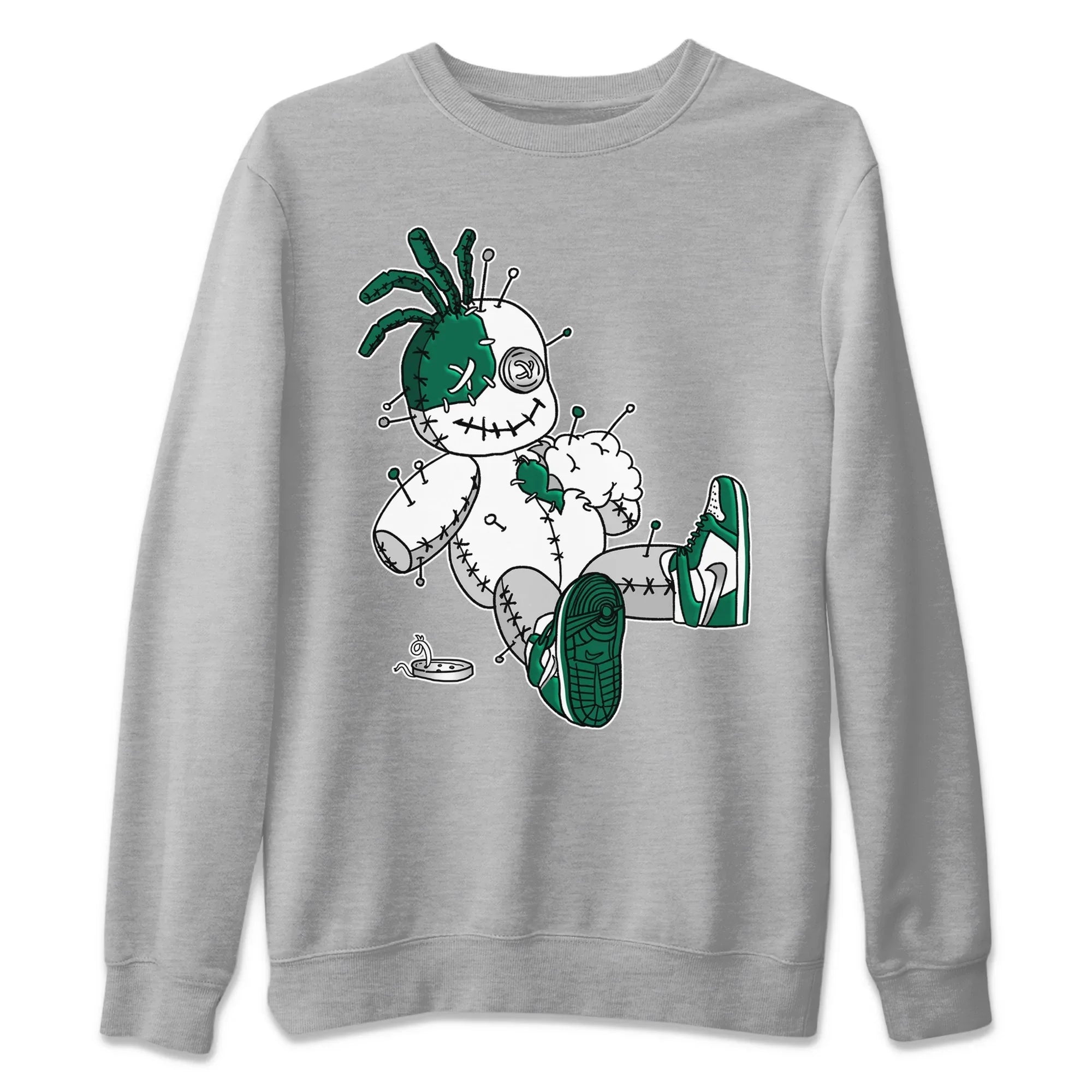 Jordan 1 Gorge Green Sneaker Matching T-Shirt Voodoo Doll Sneaker Tees Jordan 1 Gorge Green Sneaker Release Tees Crew Neck Tees