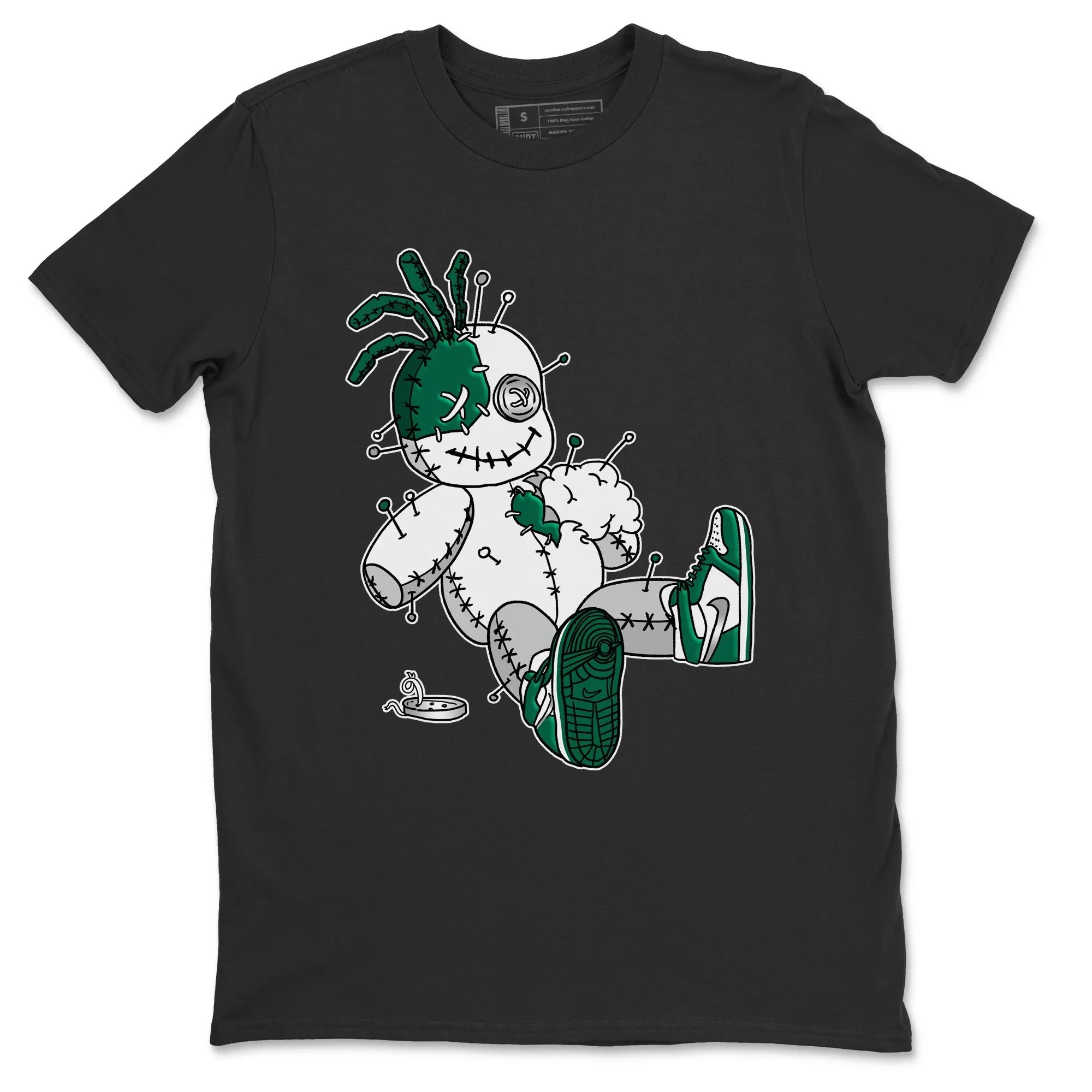Jordan 1 Gorge Green Sneaker Matching T-Shirt Voodoo Doll Sneaker Tees Jordan 1 Gorge Green Sneaker Release Tees Crew Neck Tees