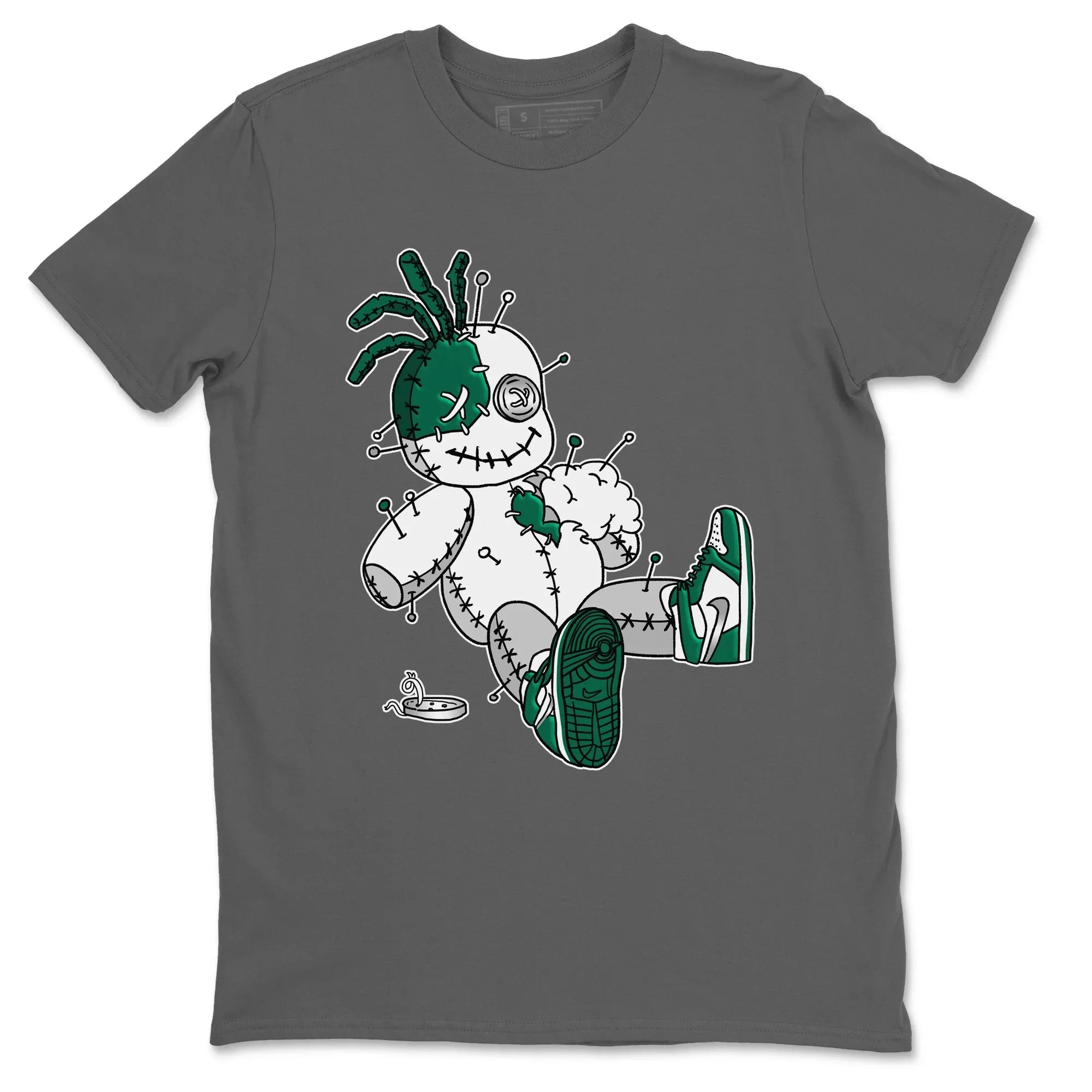 Jordan 1 Gorge Green Sneaker Matching T-Shirt Voodoo Doll Sneaker Tees Jordan 1 Gorge Green Sneaker Release Tees Crew Neck Tees