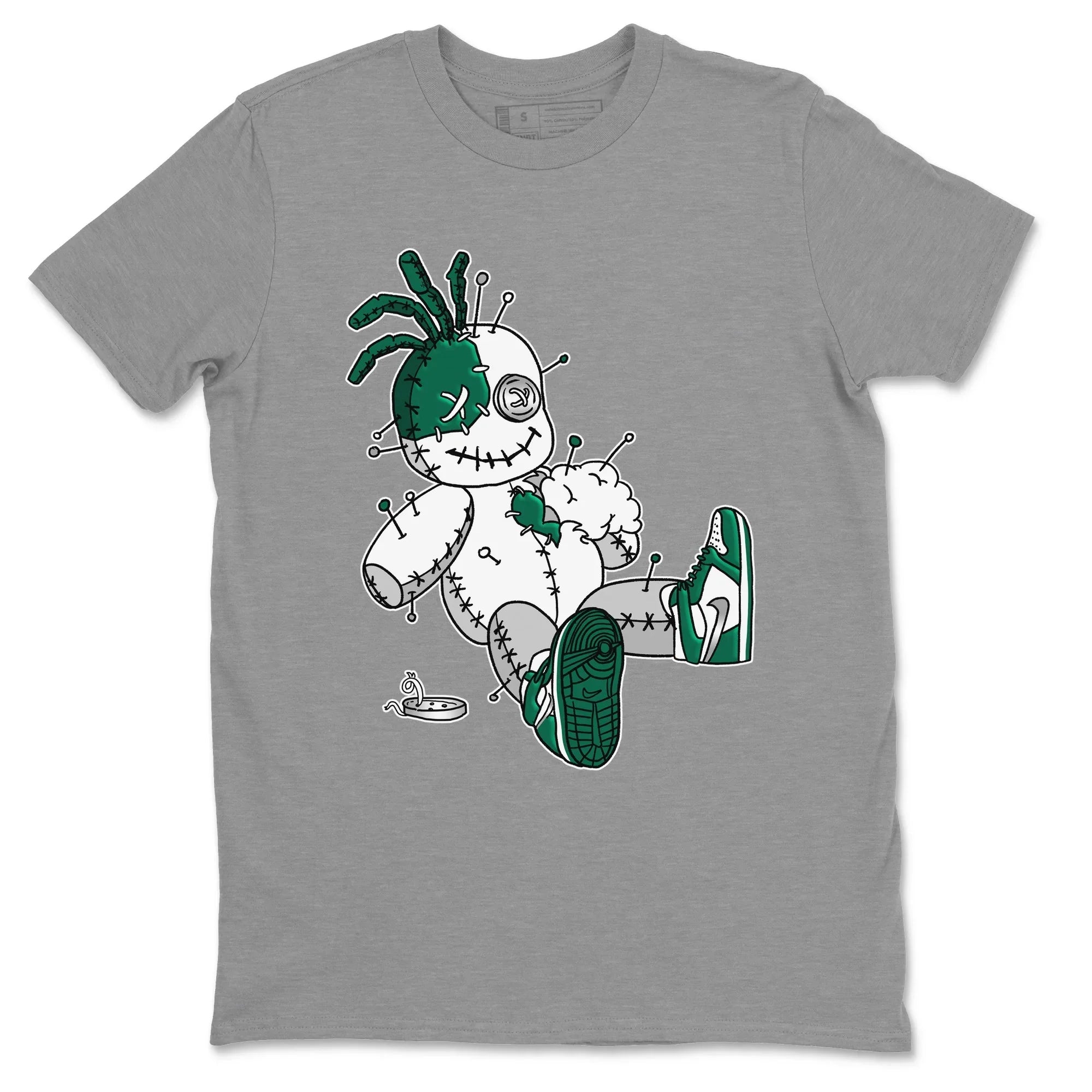 Jordan 1 Gorge Green Sneaker Matching T-Shirt Voodoo Doll Sneaker Tees Jordan 1 Gorge Green Sneaker Release Tees Crew Neck Tees