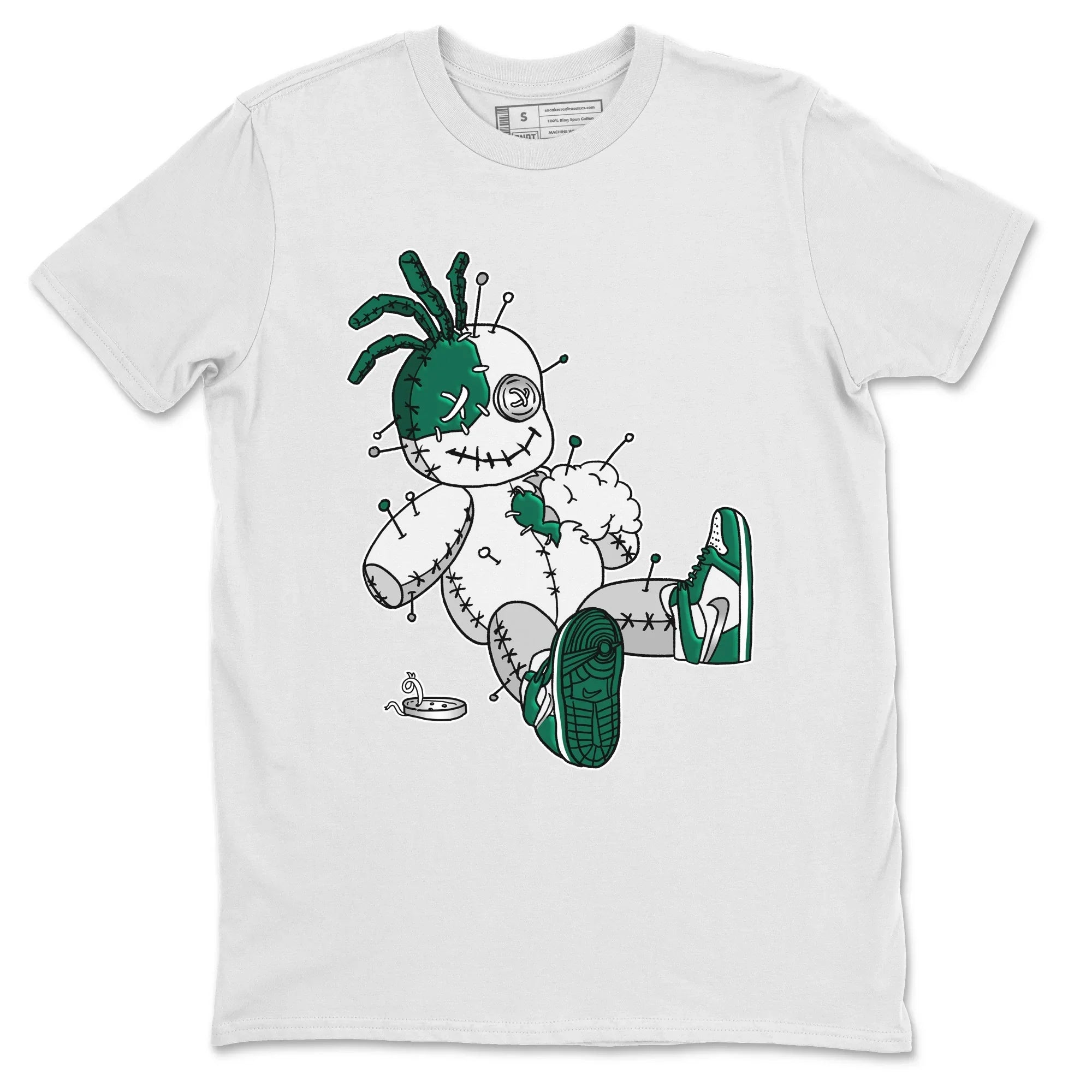 Jordan 1 Gorge Green Sneaker Matching T-Shirt Voodoo Doll Sneaker Tees Jordan 1 Gorge Green Sneaker Release Tees Crew Neck Tees
