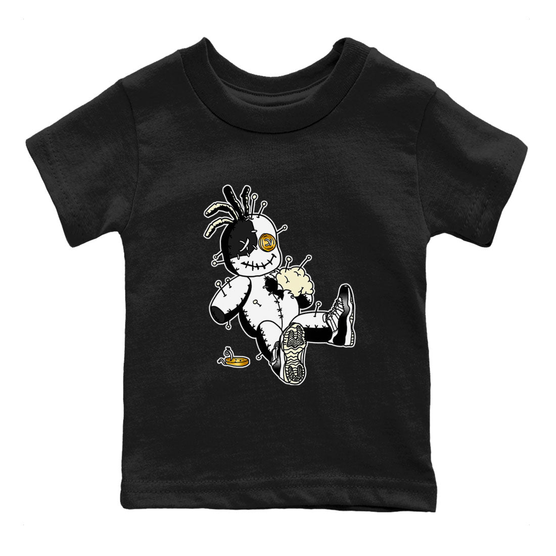 Air Jordan 11 Gratitude shirt to match jordans Voodoo Doll sneaker tees Jordan 11 Retro Gratitude Drip Gear Zone Sneaker Matching Cotton Shirt baby toddler Black 2 cotton Shirt