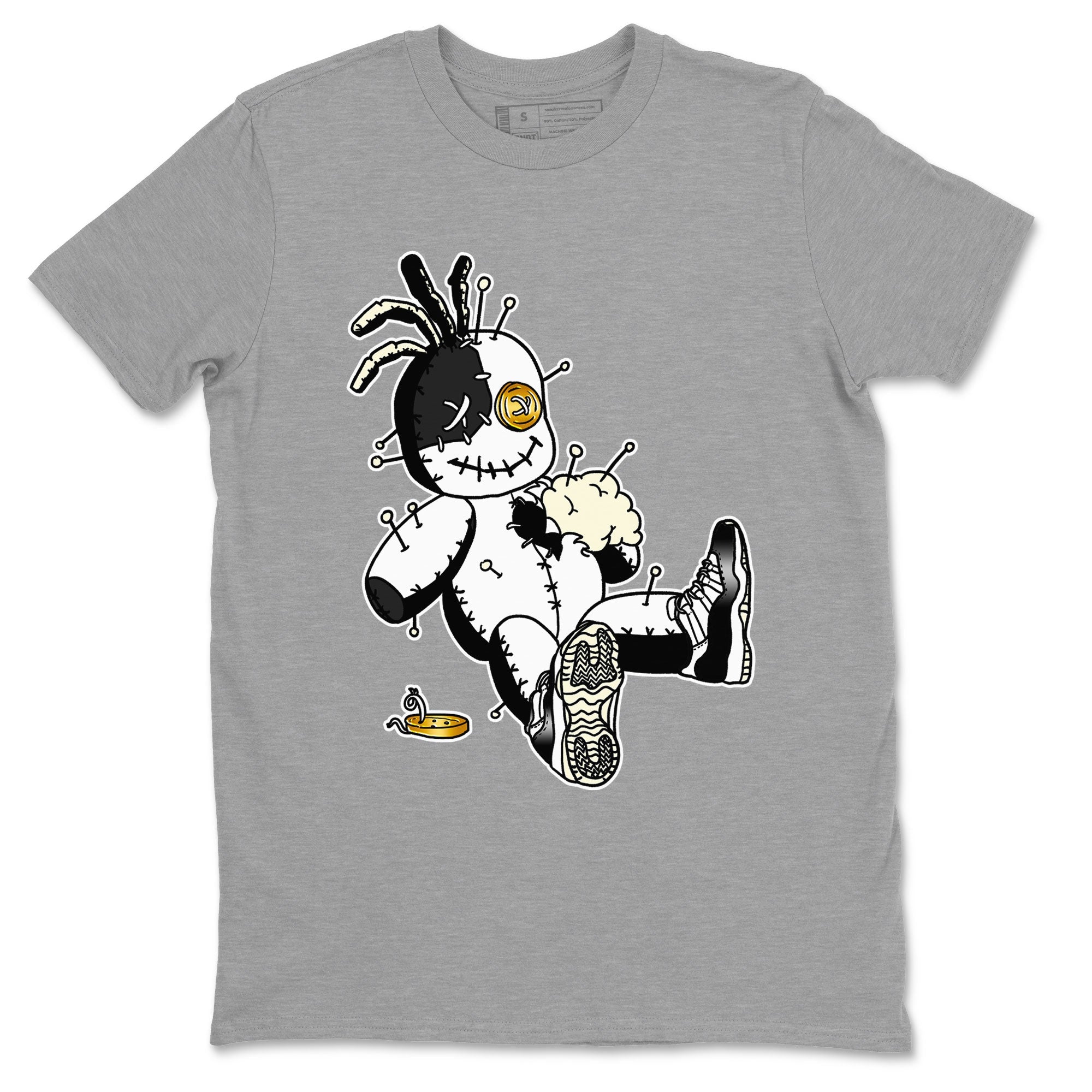 Air Jordan 11 Gratitude shirt to match jordans Voodoo Doll sneaker tees Jordan 11 Retro Gratitude Drip Gear Zone Sneaker Matching Cotton Shirt unisex crew neck cotton Heather Grey 2 crew neck shirt